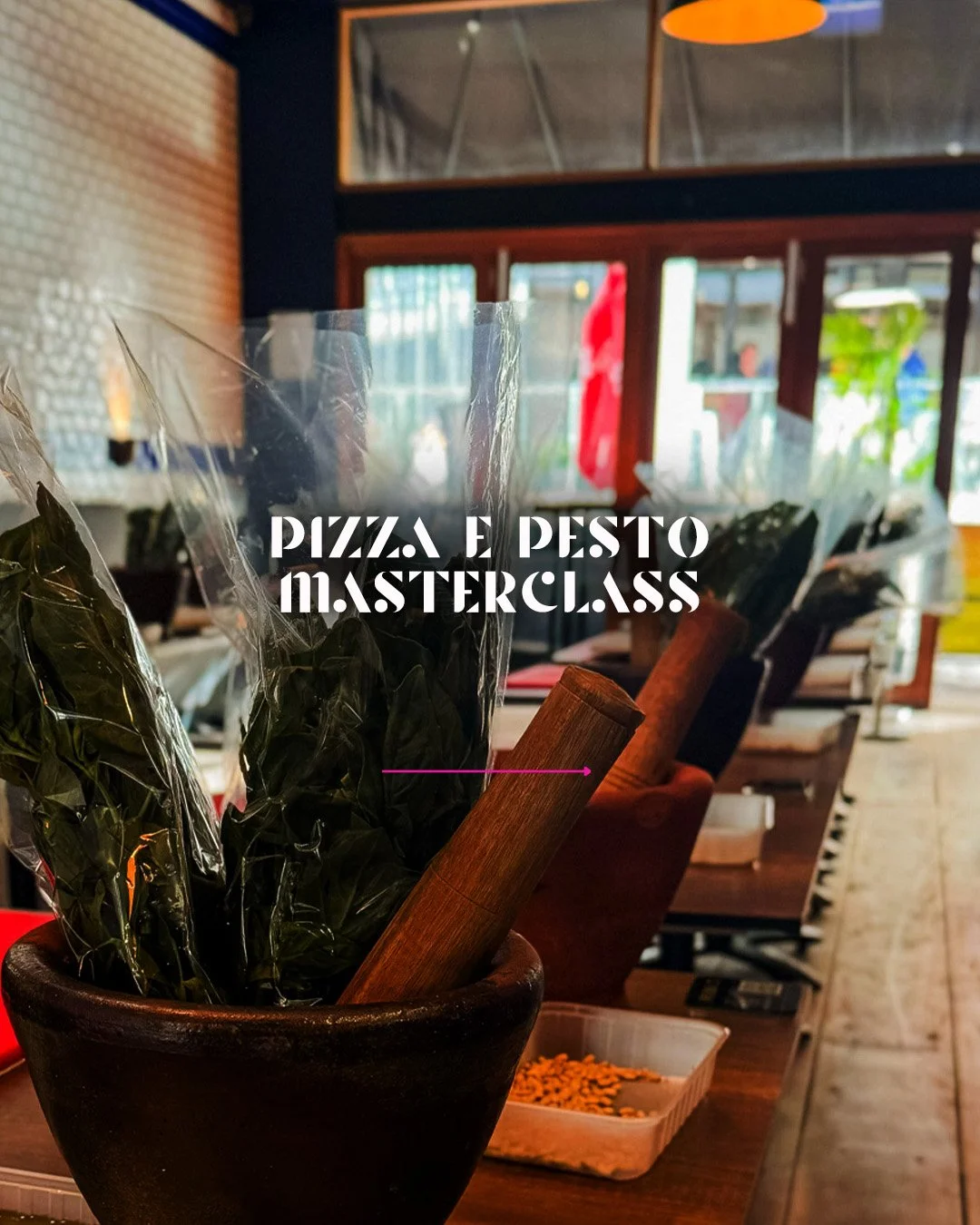 🍕✨ Pizza e Pesto Masterclass at Plus 5 Bar!
Join us for an interactive food and drink experience where you&rsquo;ll master the art of pizza making from scratch, from poolish fermentation to vibrant herb packed pesto.

🍾 Start with a glass of Prosec