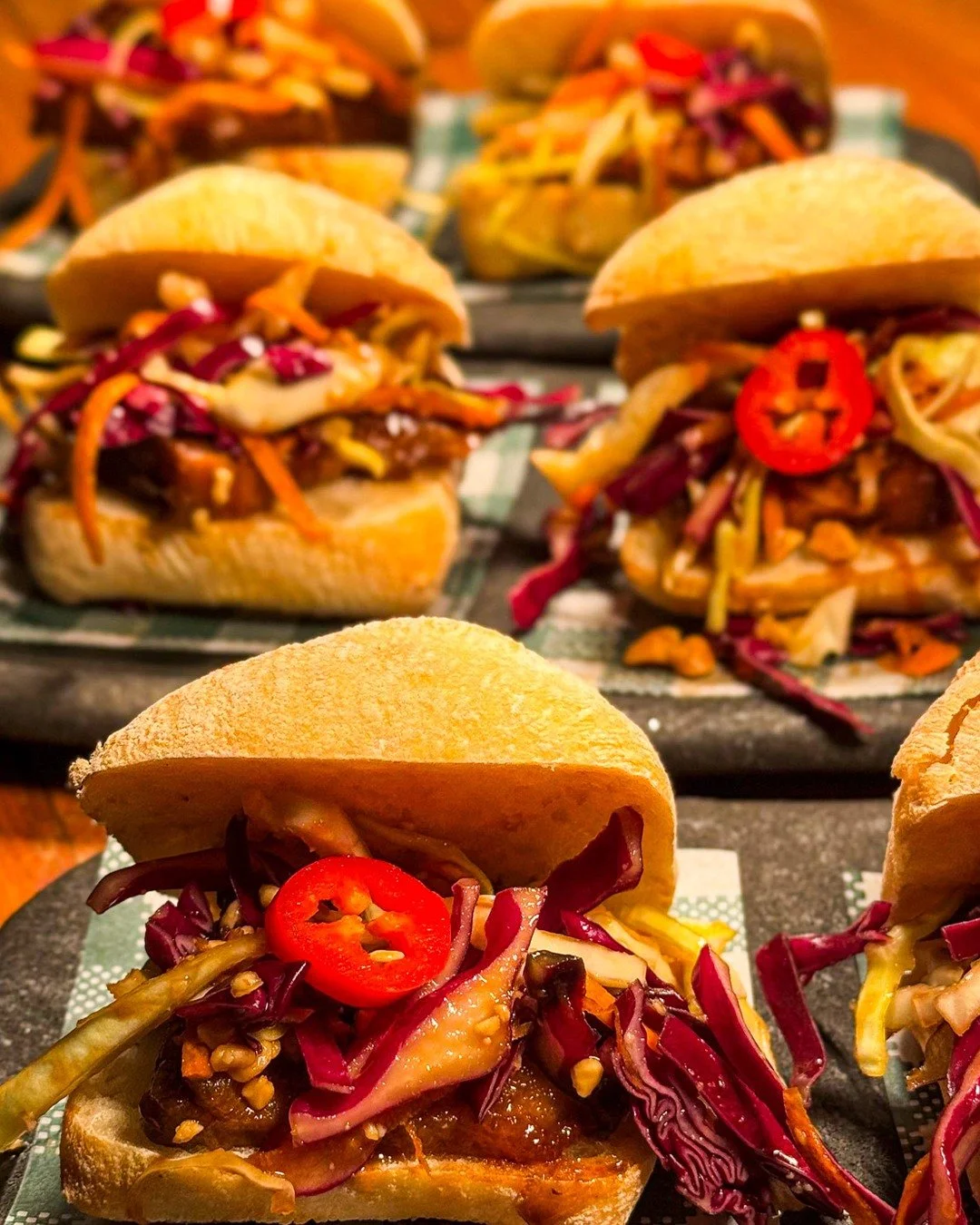 Pork belly sliders that hit all the right notes! Sweet, spicy, and seriously good.
Grab one (or three) and pair it with a margarita or crisp beer.

Happy Hour&rsquo;s on from 3&ndash;6 pm, and $20 margaritas are calling all weekend long!
Plus, $15 Es