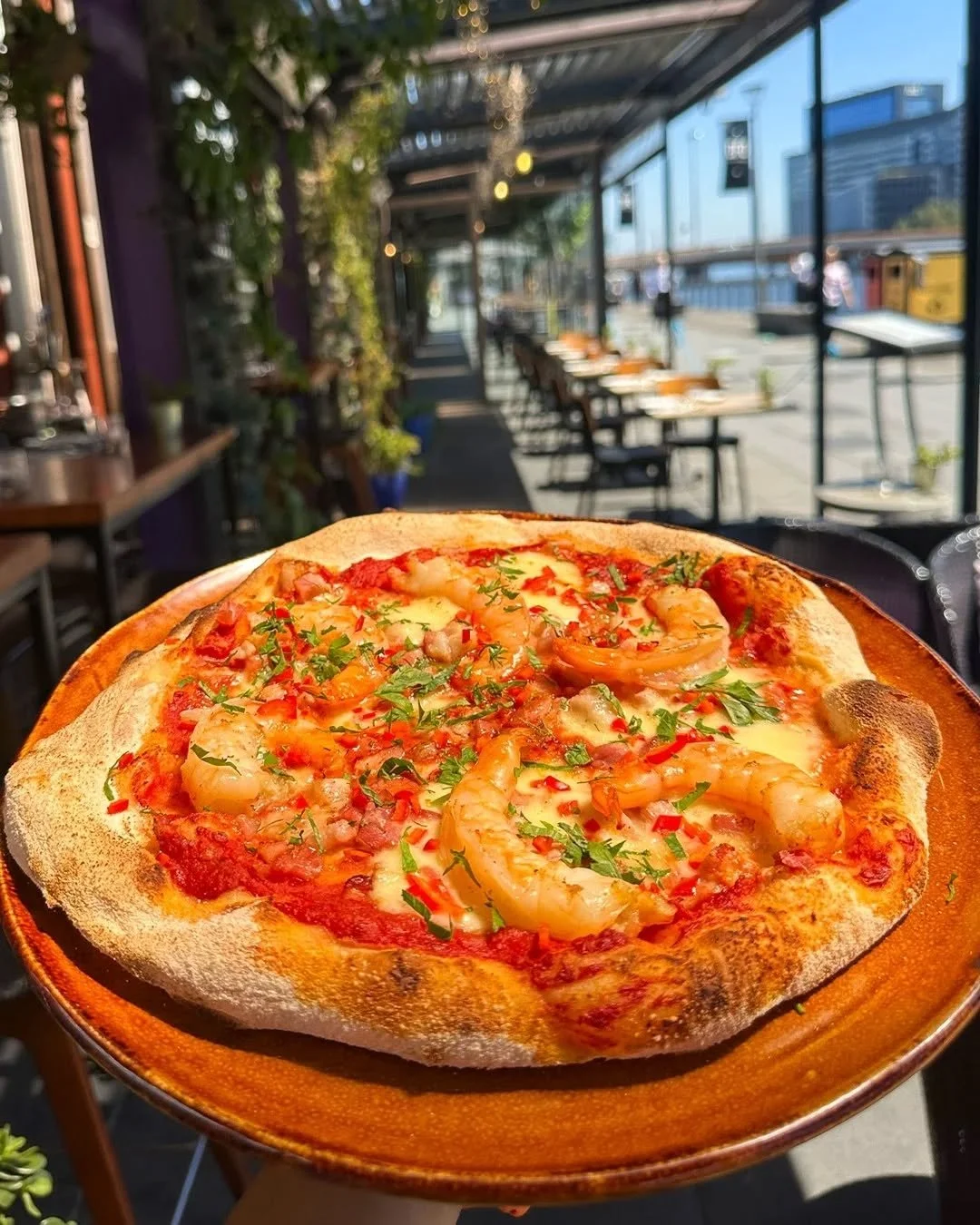 Tomato, basil &amp; scamorza melting 🍅
Roasted mushroom + truffle oil = yes, please 🍄
Or maybe spicy chorizo and cheese, a true classic! 🔥

Looking for something different?
Try satay chicken on your pizza, or prawns and calamari with rocket. Sound