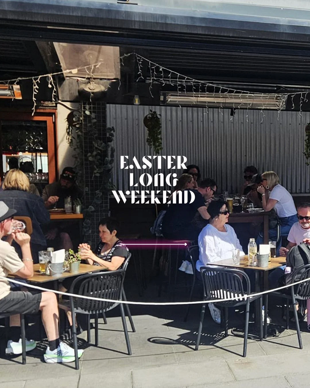 WHAT&rsquo;S ON THIS EASTER LONG WEEKEND 👀
From $8 prosecco to bottomless brunch 🍕 and happy hour from 2:30pm&hellip; we&rsquo;ve got your long weekend sorted.

💜 Good Friday Giving at Plus 5
Pizza for a Purpose &ndash; Friday 3 April 2026

This G