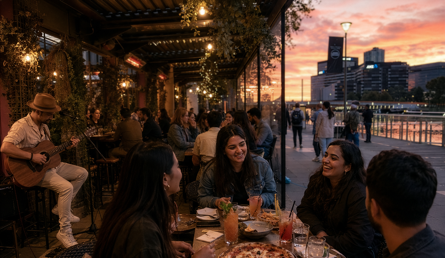 Sunset Sessions live music at Plus 5 South Wharf