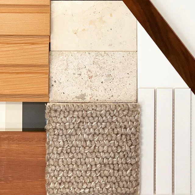 finishes + longman residence ... natural stone ... spotted gum ... matte ceramics ... warm neutrals ... textured carpet ... elegant colour palette #longmanresidence #watchthisspace #interiorlover #loverwhereyoulive #interiorandpeople #designphilosophy #palette #finishes #queenslandinteriors #brisbanearchitecture #queenslandarchitecture #modernarchitecture #architecturenow #architectureandpeople