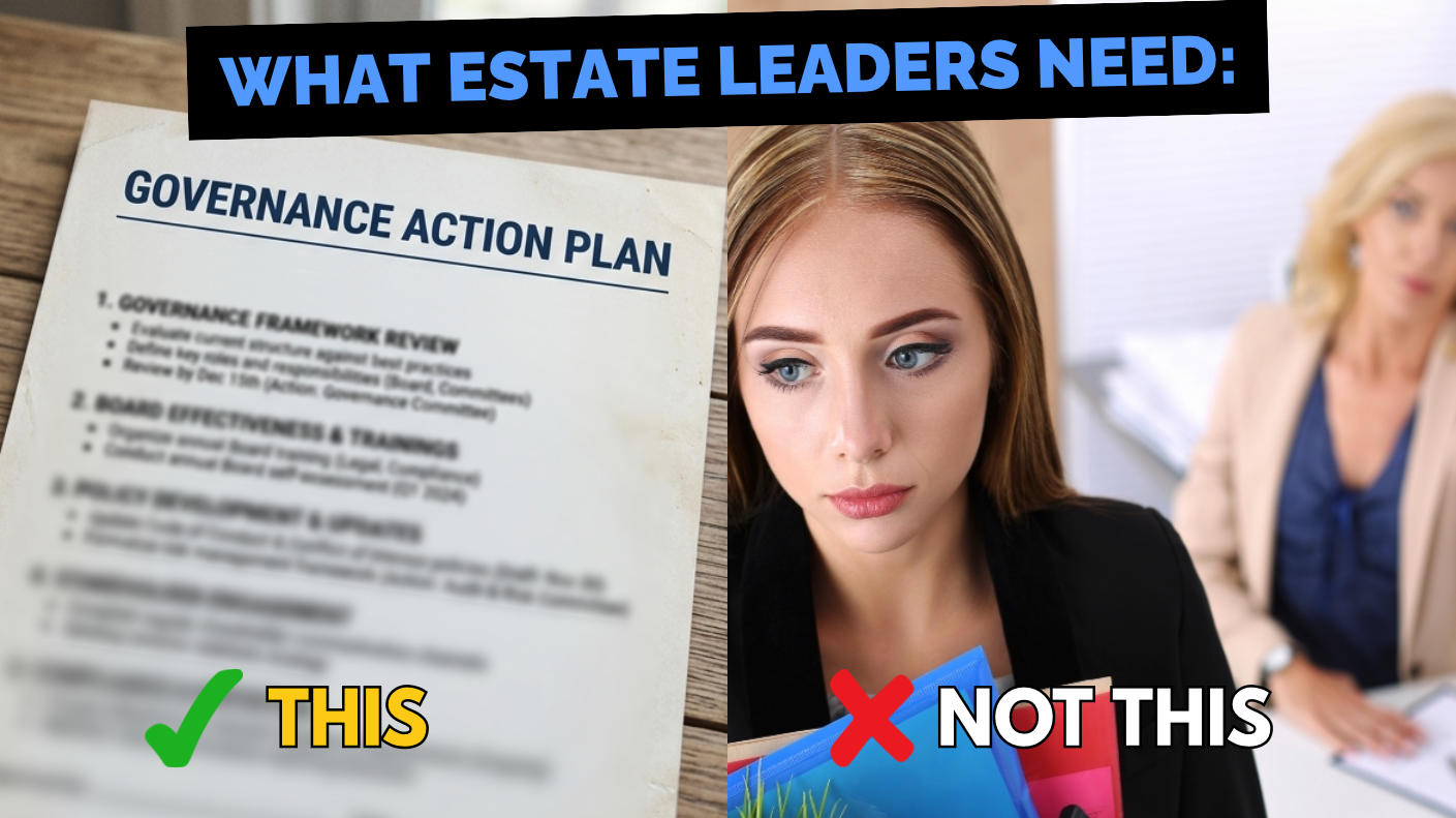 What Estate Leaders Need Is Not Another Training. It's a Plan.