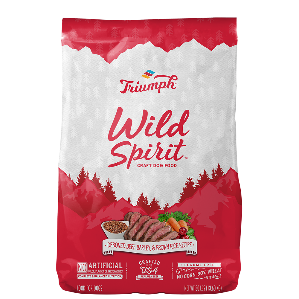 Triumph Wild Spirit Beef, Barley, & Brown Rice Recipe Dog Food