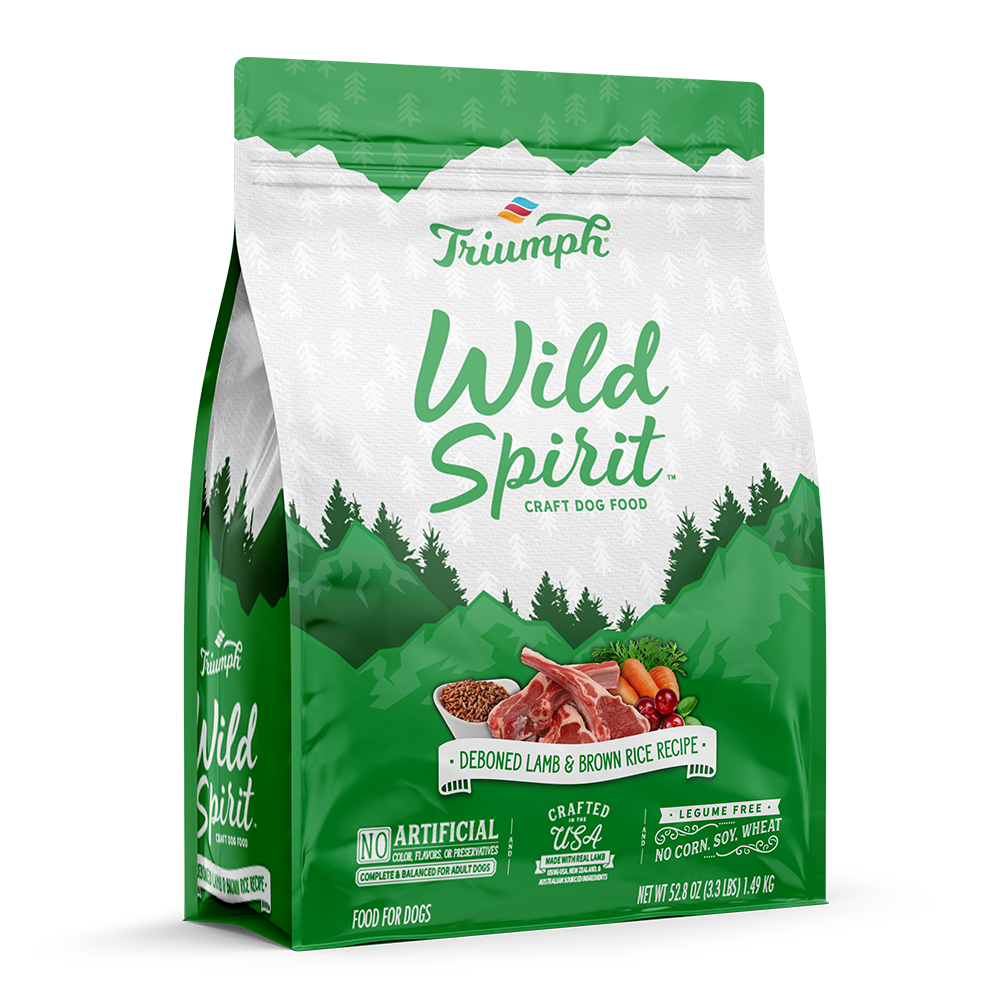 Triumph Wild Spirit Lamb & Brown Rice Recipe Dog Food — Triumph Pet Food
