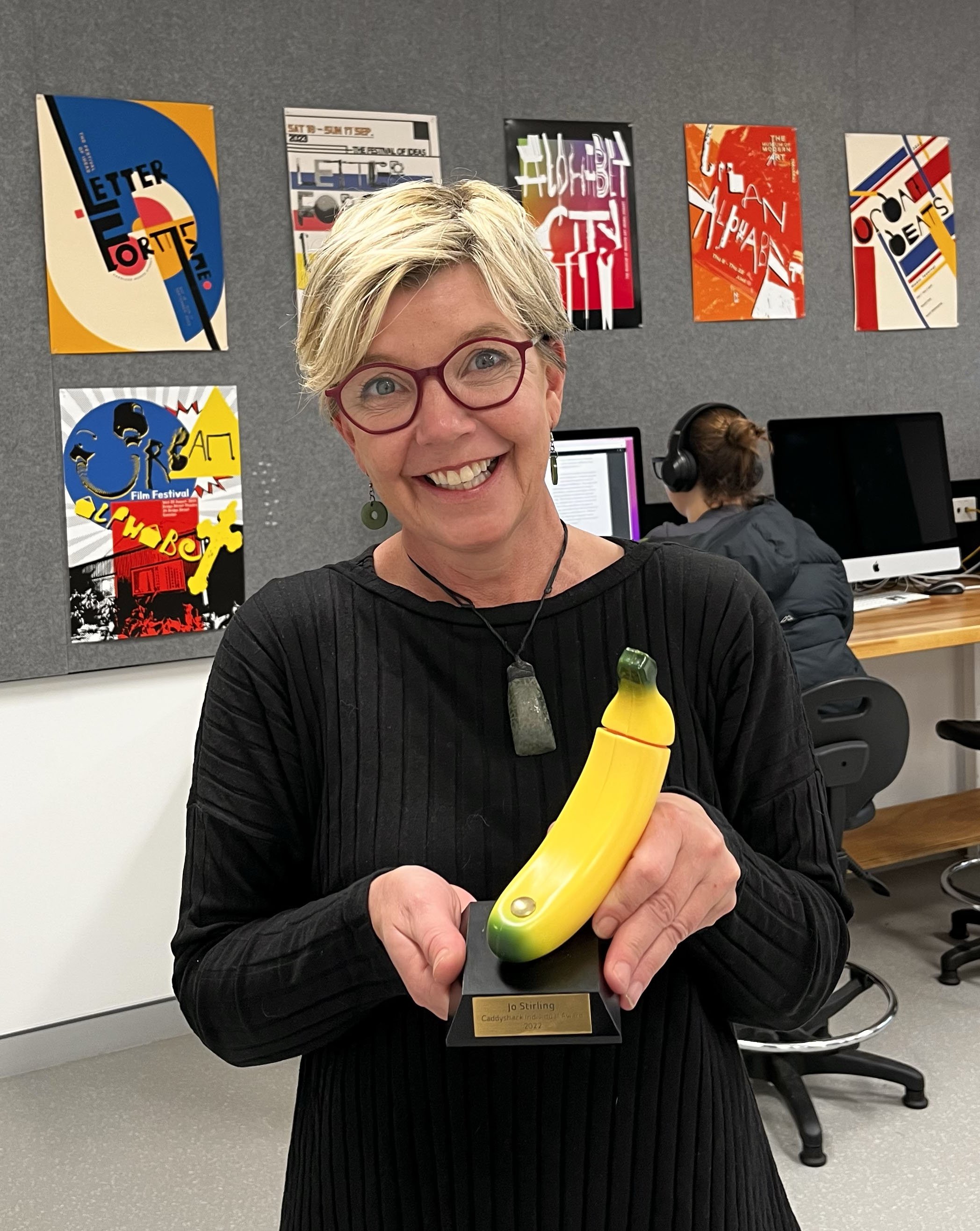 Jo Stiring a Lecturer at University of Wollongong winning a health award