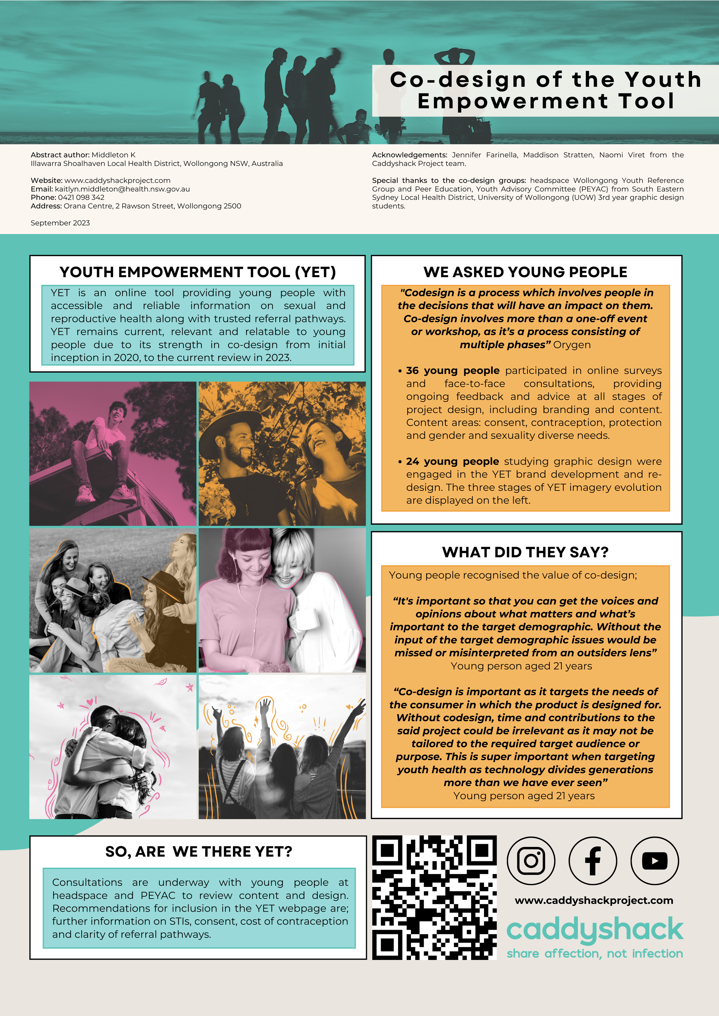 Australasian Sexual and Reproductive Health Conference Poster Youth Empowerment Tool