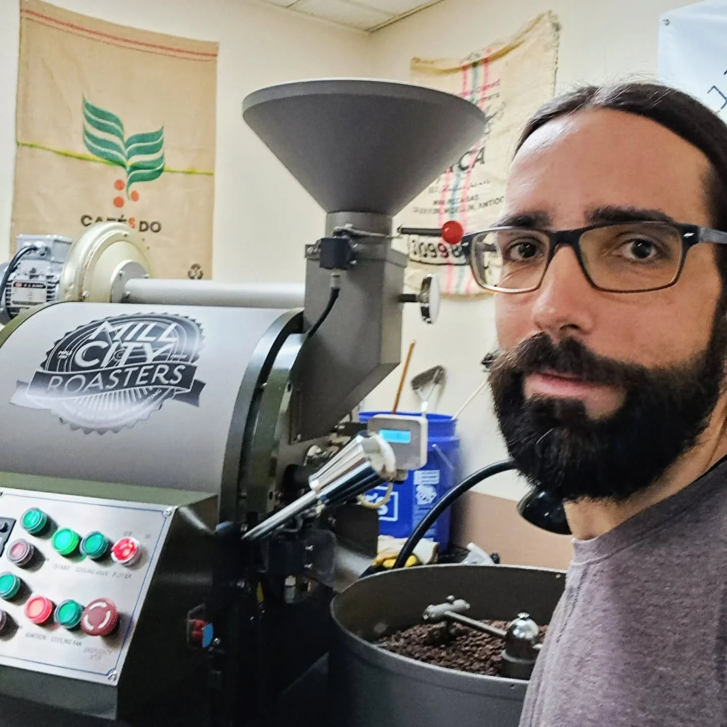 We're roasting extra batches this week in excitement for our return to the @growingrootsfarmersmarkets Eagleview market. 

Catch us this Thursday at the Eagleview Town Center from 3pm-5pm. I'll be back twice in April then once a month on the 3rd Thur