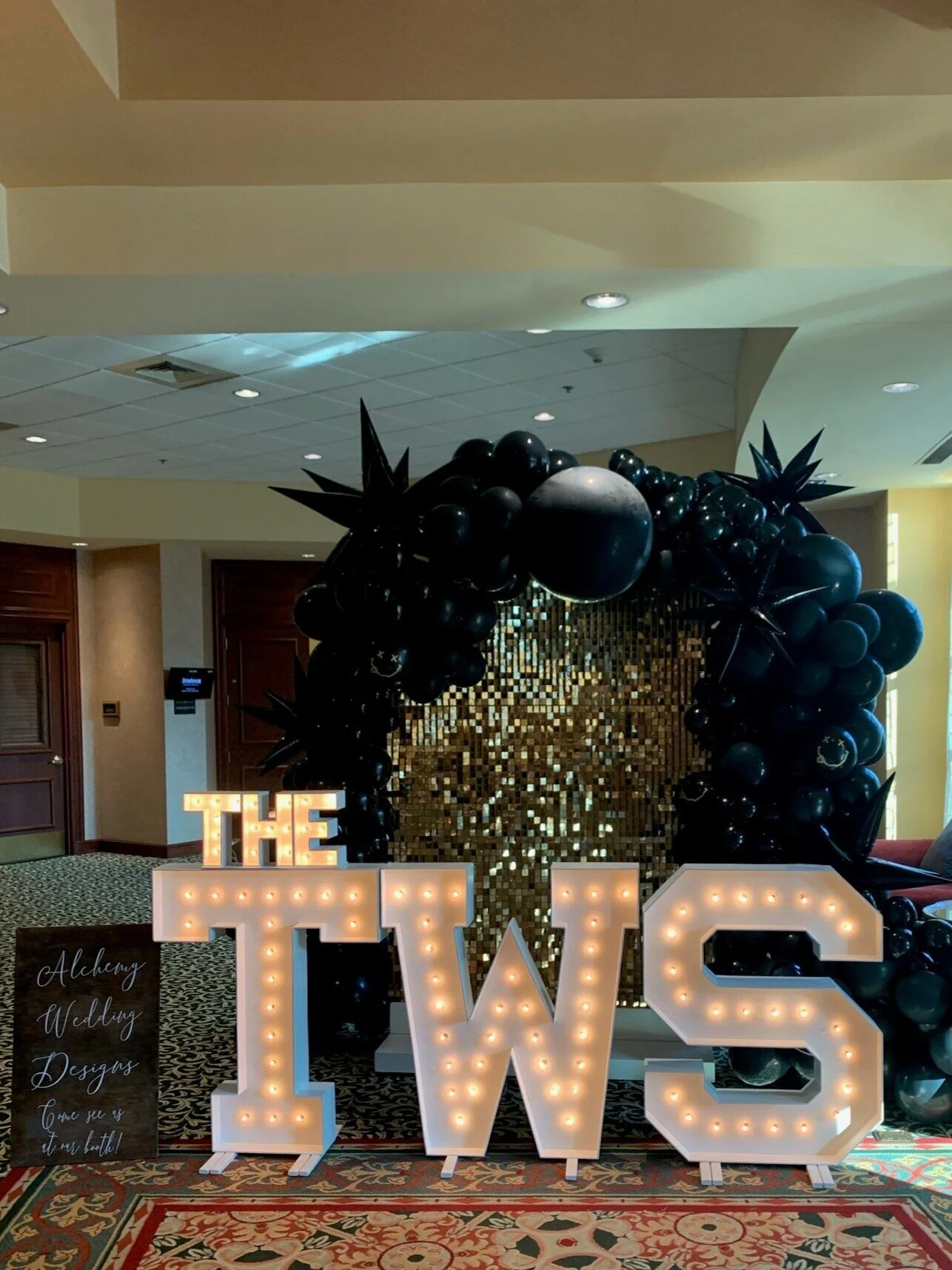 Gold Backdrop Wall For Wedding and Event Photos 
