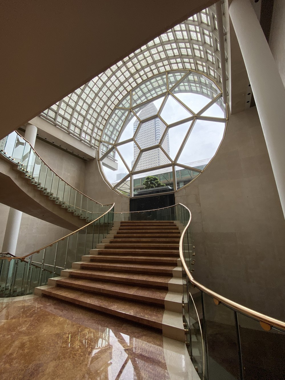 View up the marble staircase .JPG