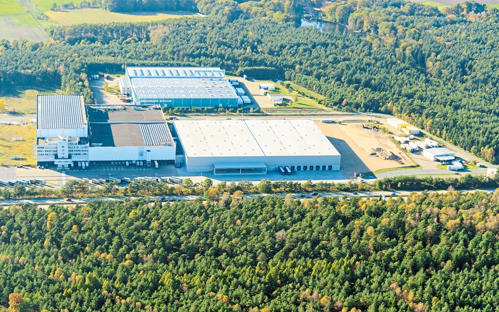 Das Gelände des Soltau Logistic Centers direkt an der A7 bei Soltau.