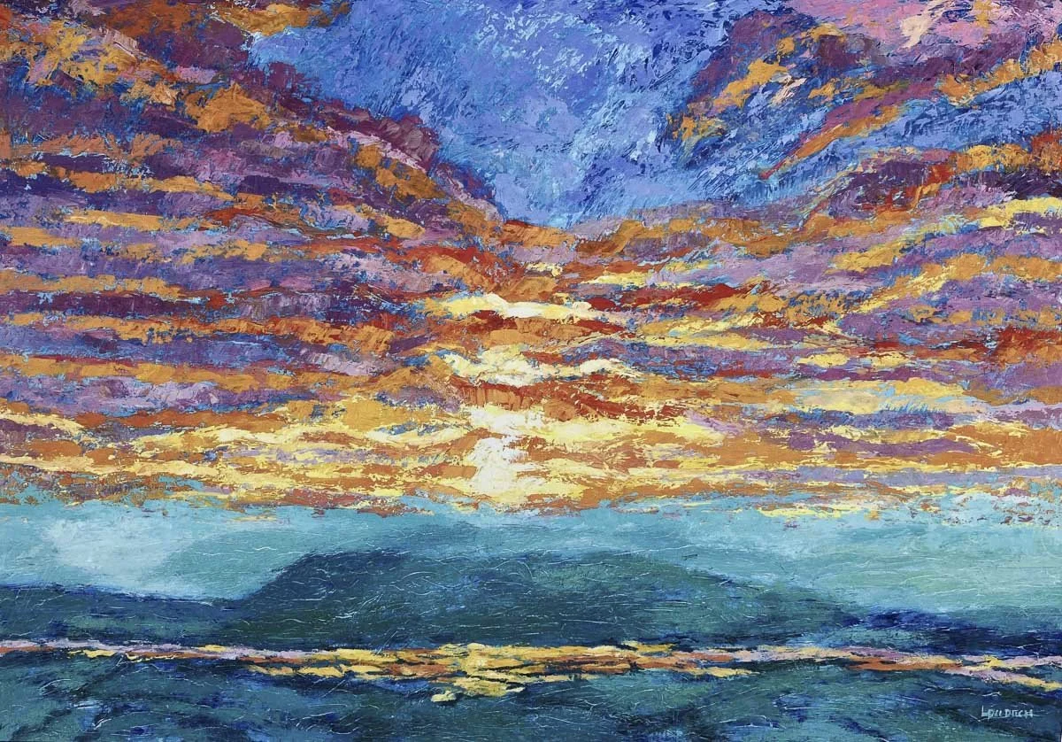 February Sunrise, Saharan Dust, Swinyard Hill