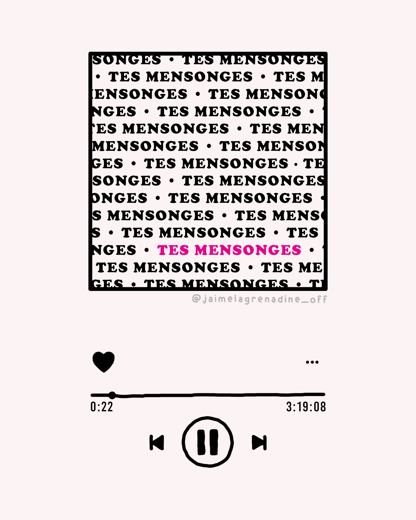 Tes mensonges.
.
#musique #brokenheartquotes #ruptureamoureuse