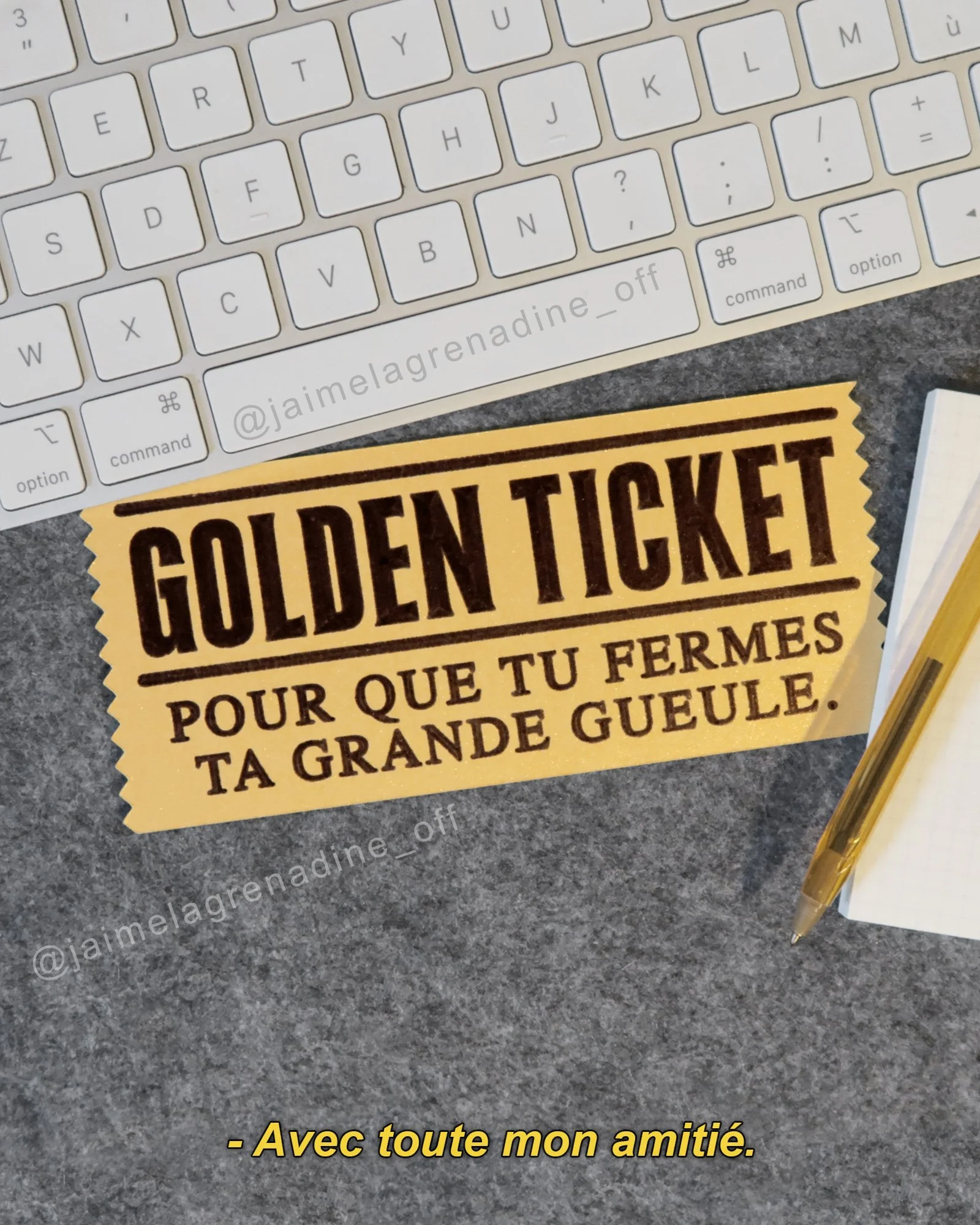 🎫Avec toute mon amiti&eacute; !
🛍️ > Lien dans la bio.
.
#aesthetic #aubureau #bonpour