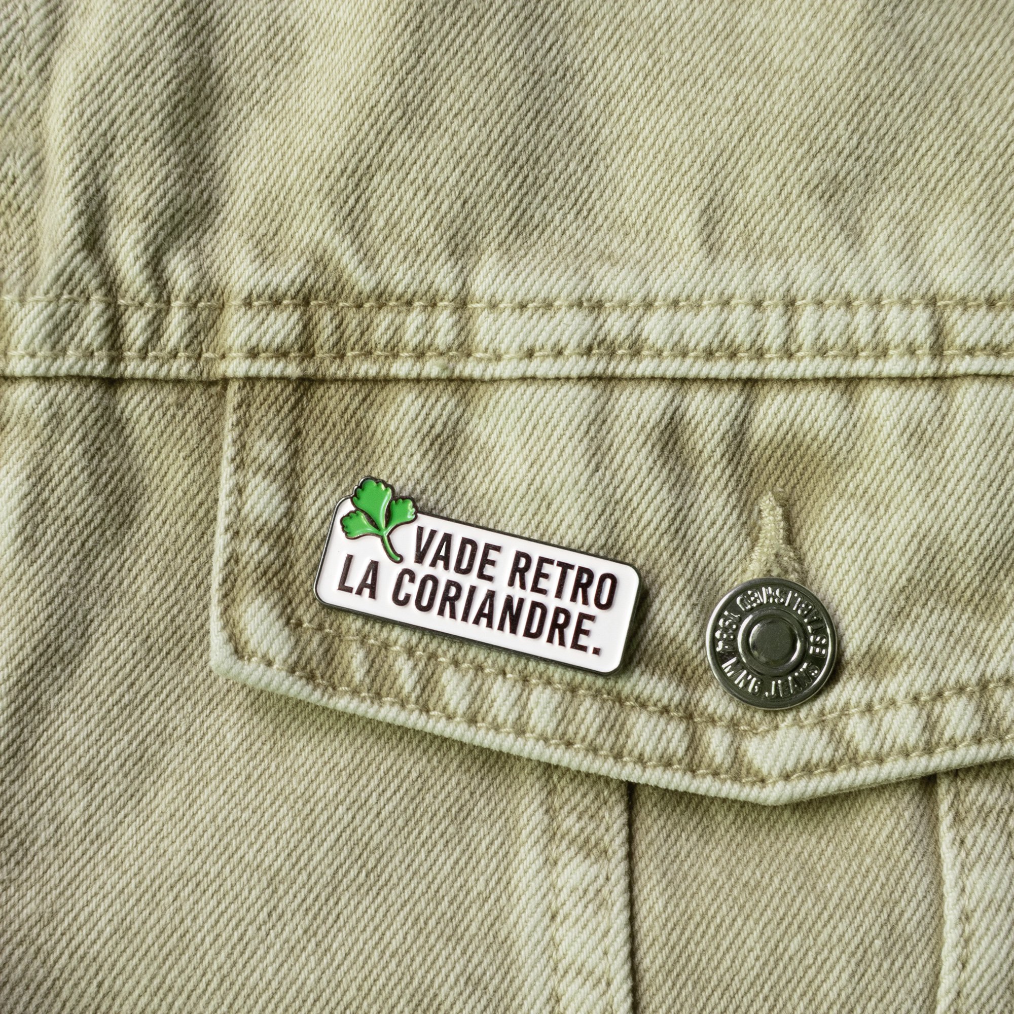 pin vade retro la coriandre epicurien - j'aime la grenadine