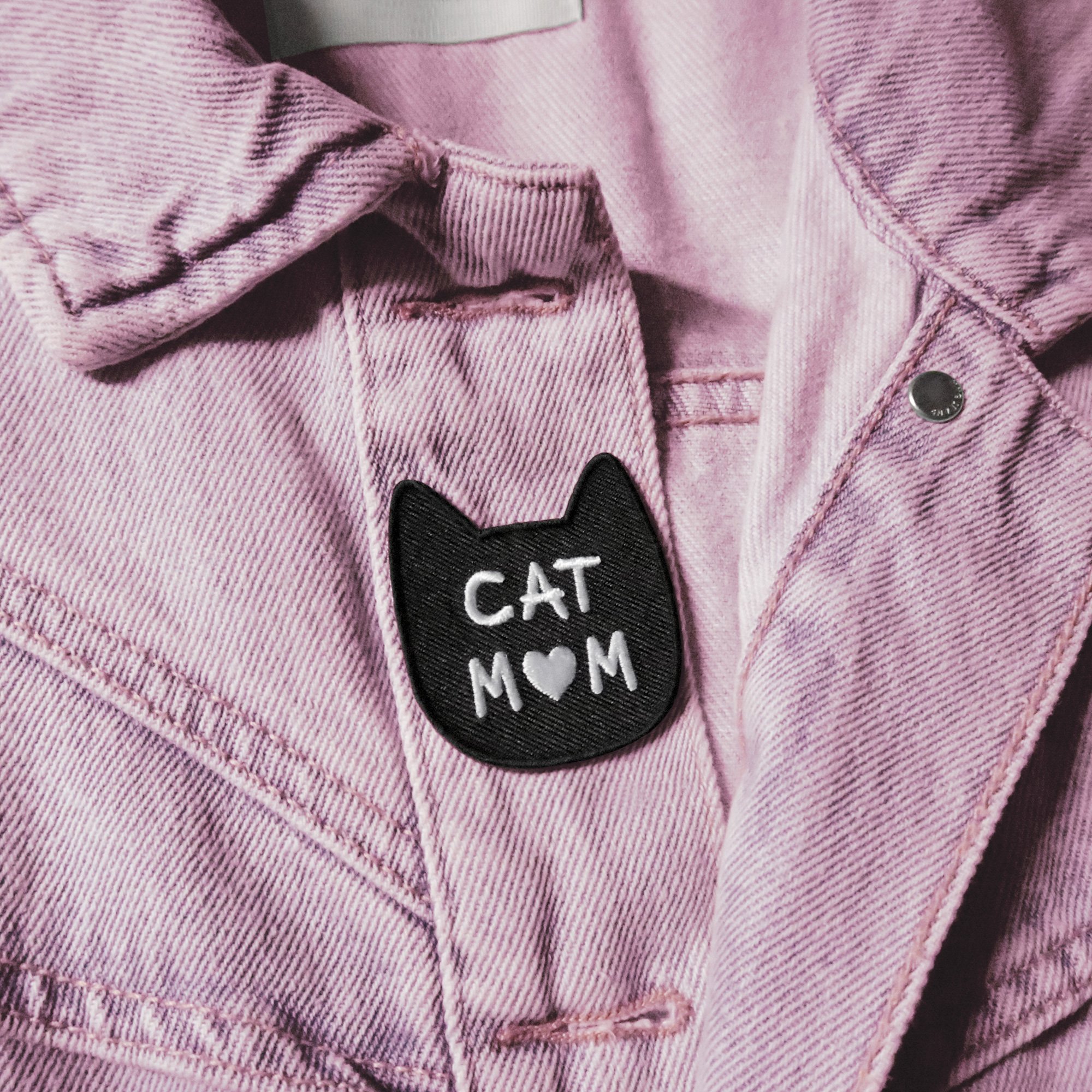 patch écusson cat mom - j'aime la grenadine