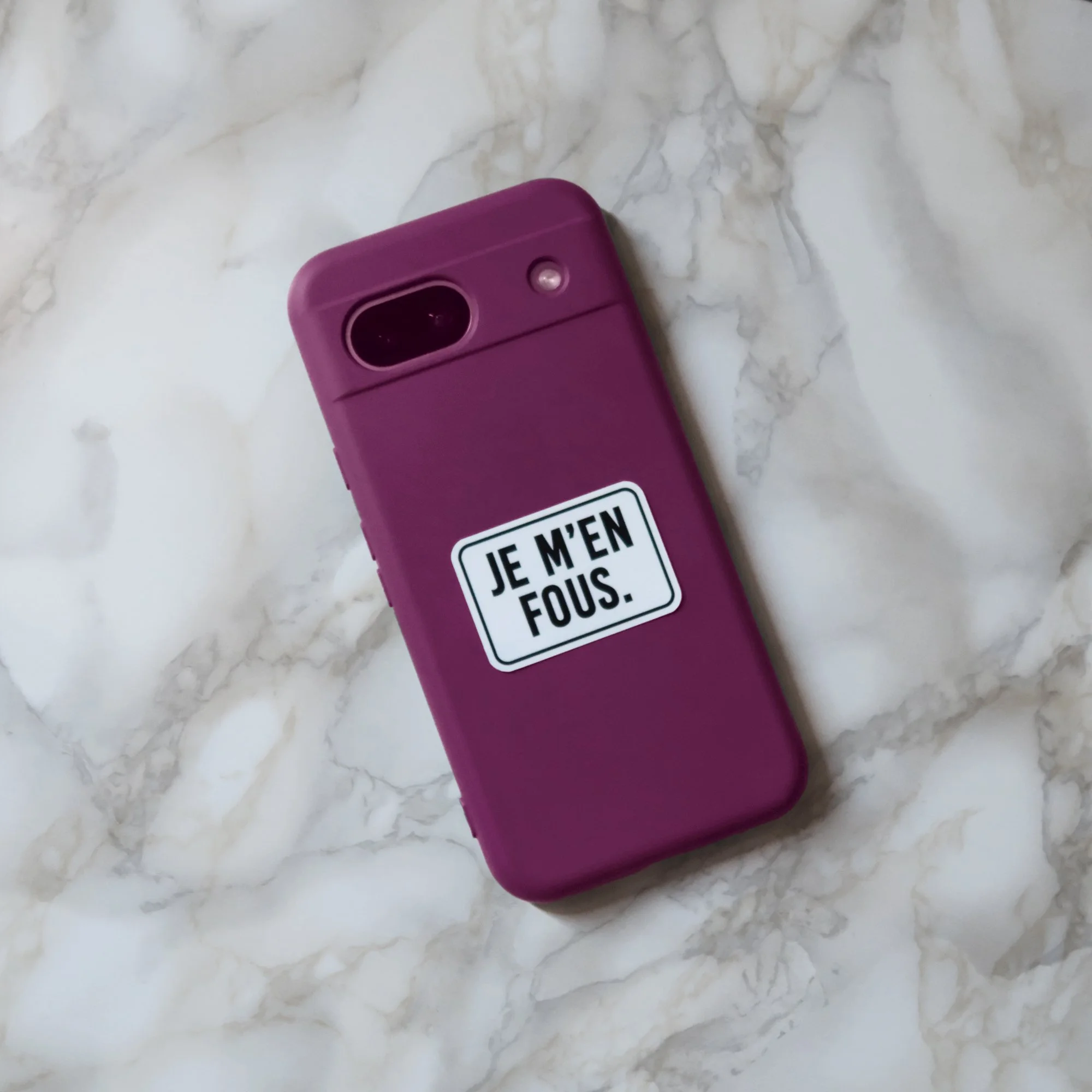 sticker je m'en fous - j'aime la grenadine