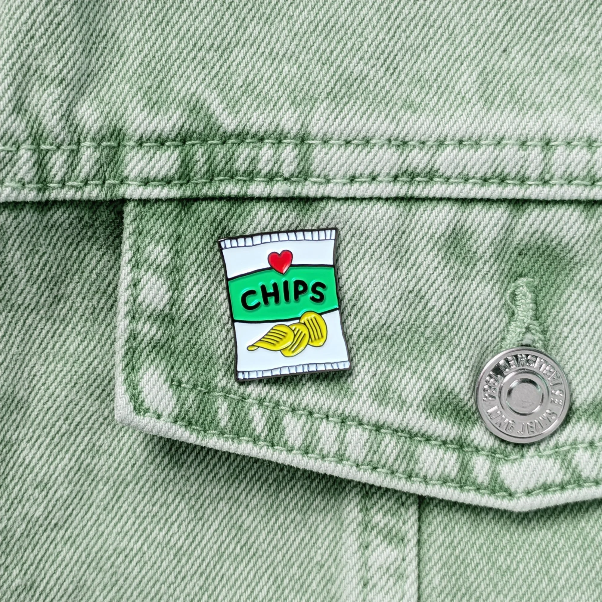 pin's paquet de chips - j'aime la grenadine