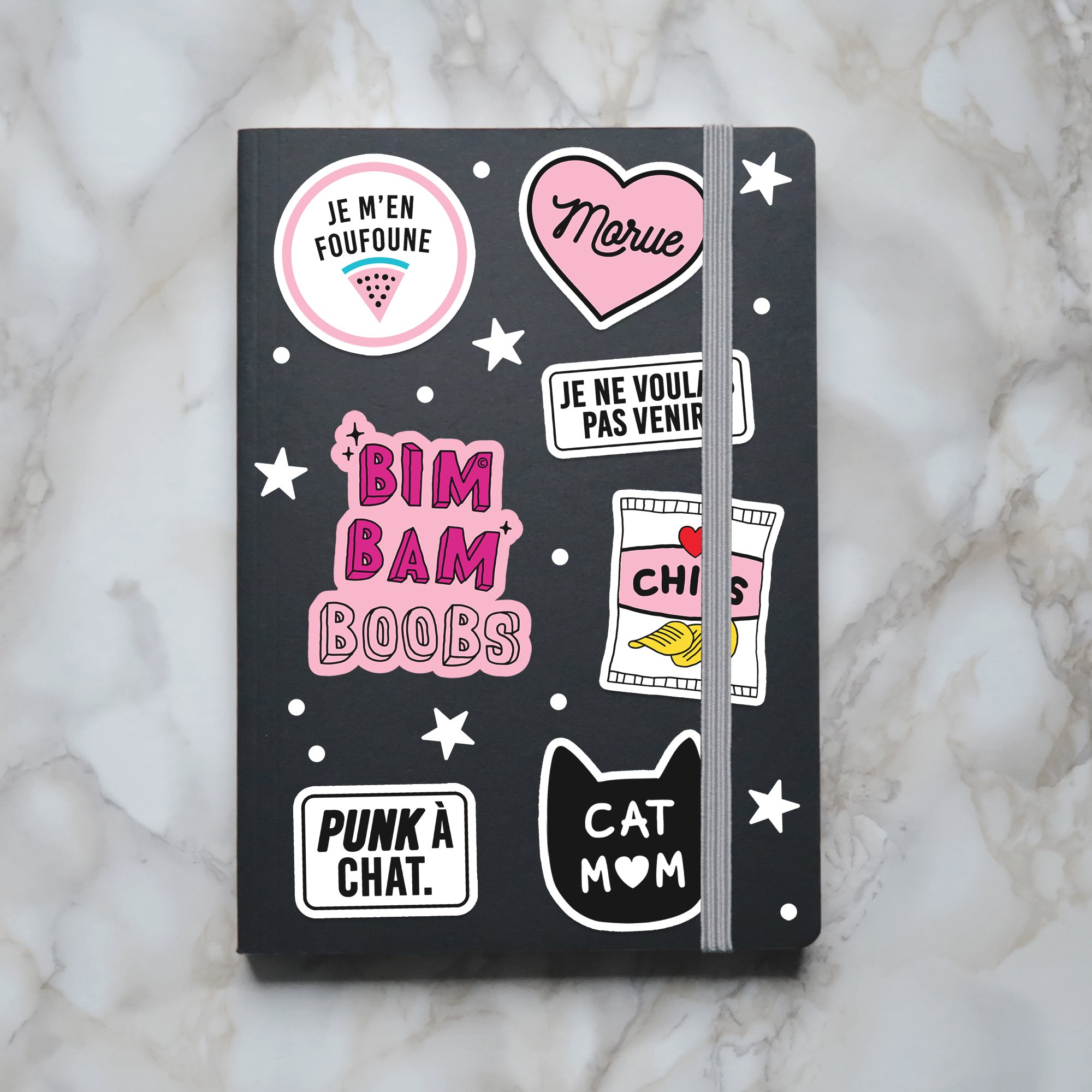 couverture journaling rose pink - j'aime la grenadine