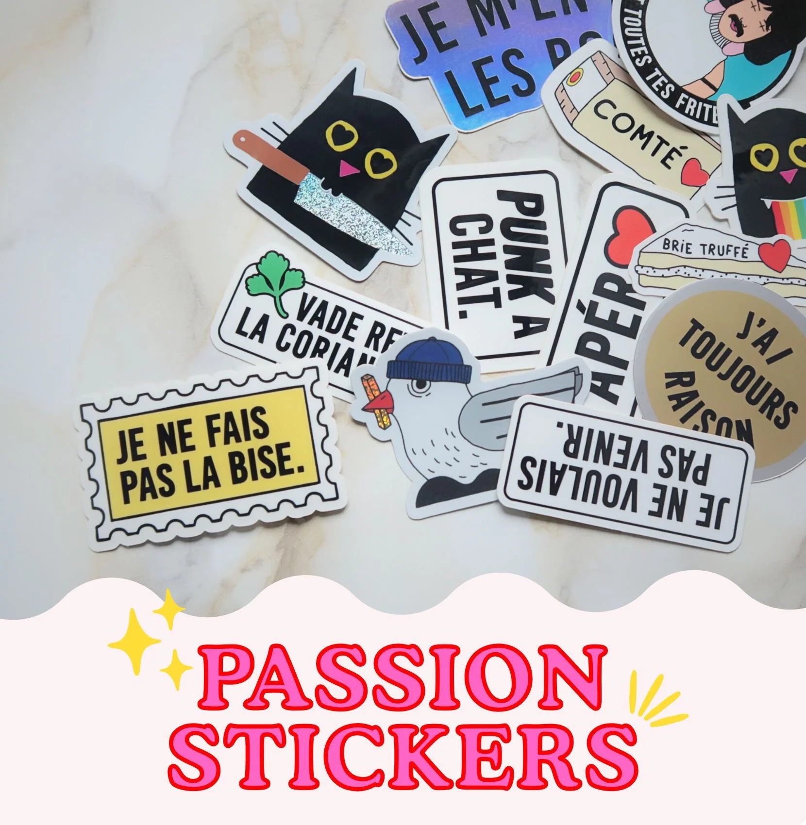 passion stickers journaling bullet journal j'aime la grenadine