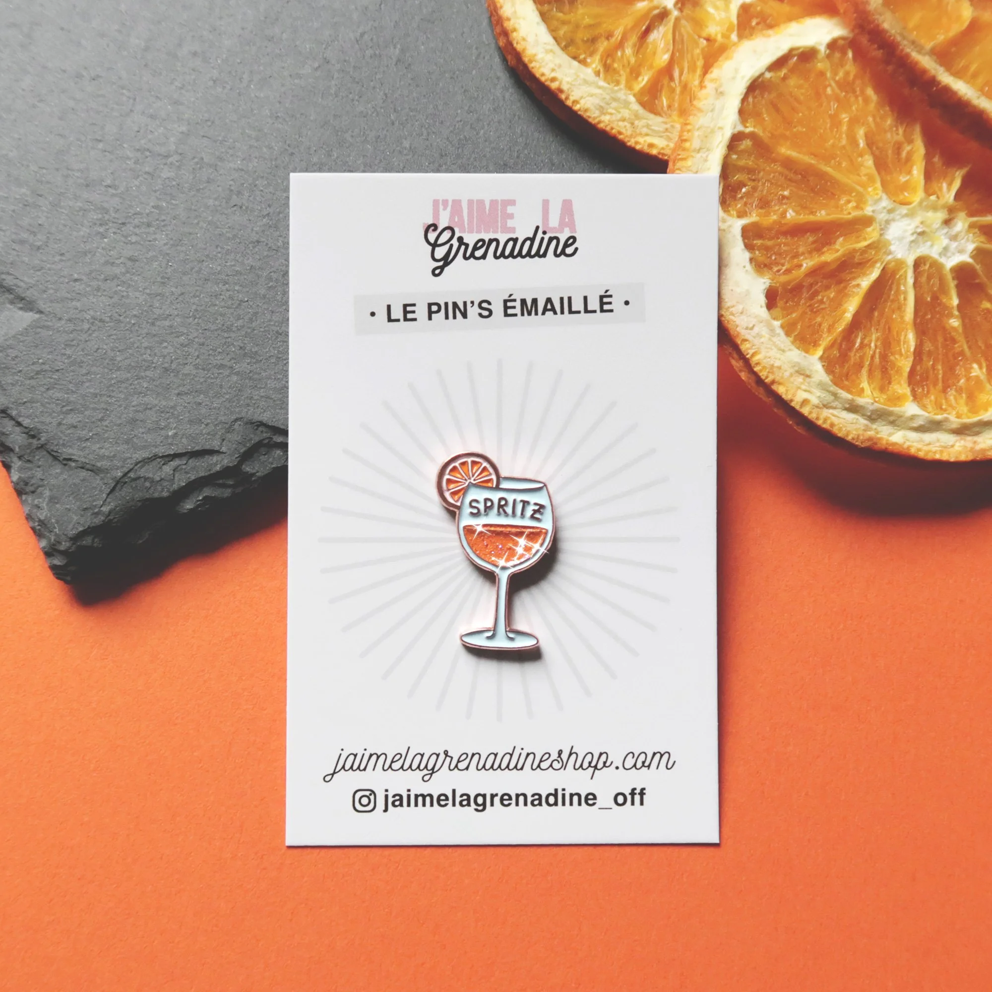 pin's spritz cocktail - j'aime la grenadine