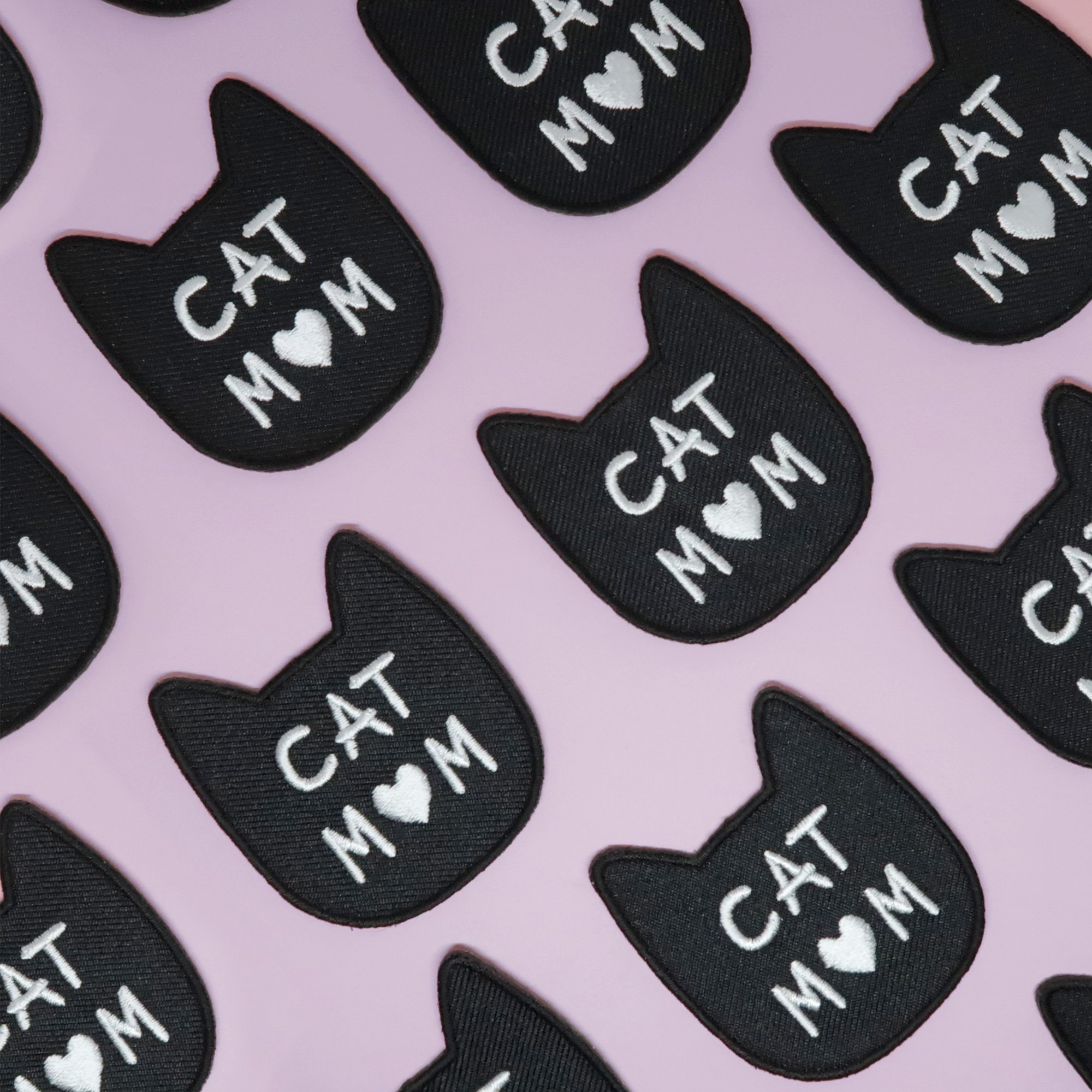 patch écusson cat mom - j'aime la grenadine