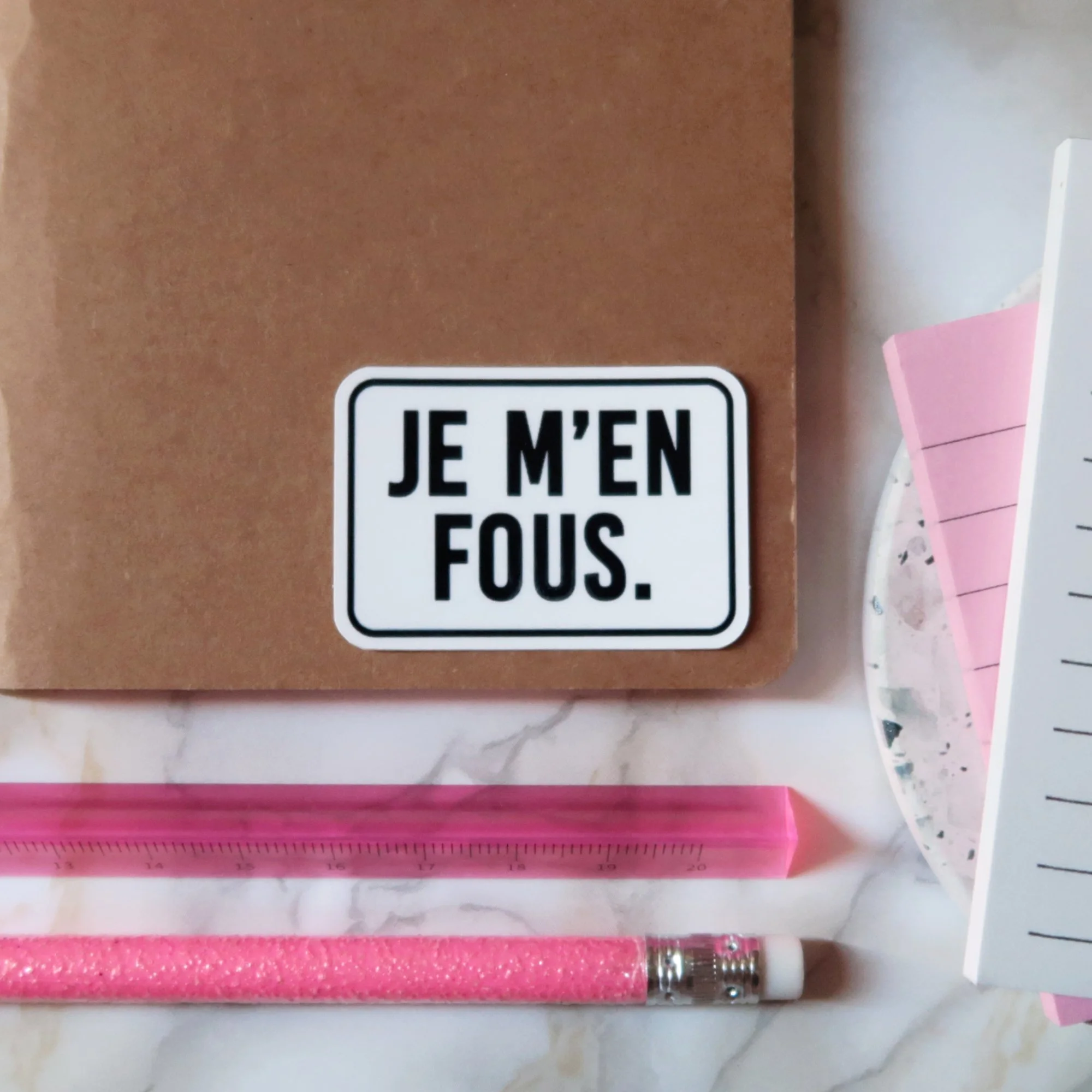 Sticker "Je m'en fous" (à l'unité)