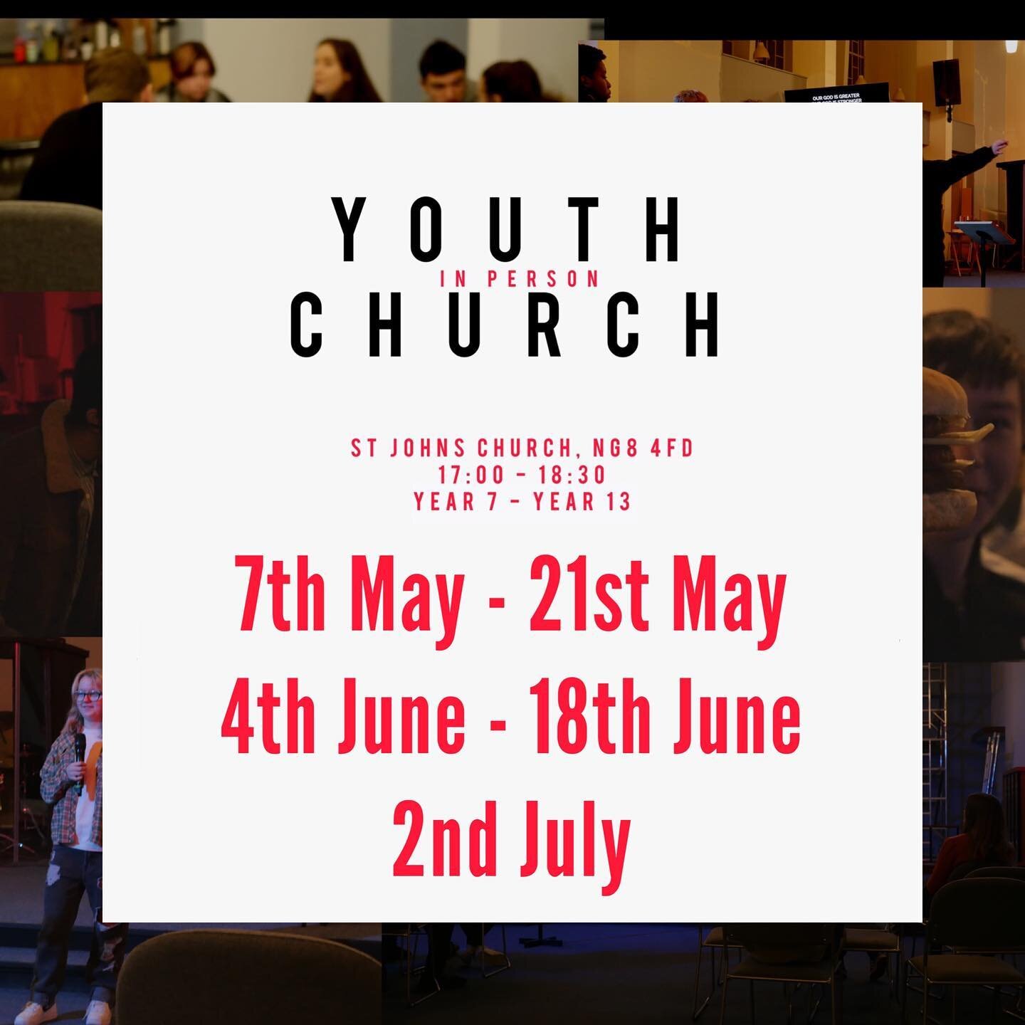 YOUTH CHURCH TERM DATES!
Mini bus pick up info on the next slide! We are really excited to gather together this term and unpack the book of Genesis together.