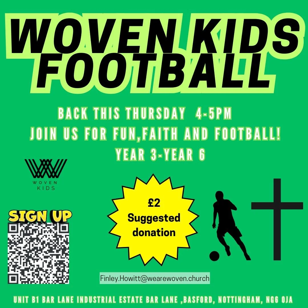 Kids&rsquo; football is back this Thursday! ⚽
We&rsquo;re looking forward to seeing everyone again &mdash; 4&ndash;5pm at Pass Move Grin Centre, Basford.

It&rsquo;s getting chilly, so make sure to dress warm as we head towards the festive season! 🎄