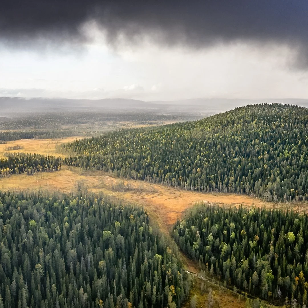 Perjantaina uutisoitu tieto Sy&ouml;tteen Luontokeskuksen alasajosta on yht&auml; synkk&auml;, kuin tuo taivas t&auml;m&auml;niltaisena Teerivaaran takana. Lopetettavaksi m&auml;&auml;r&auml;tty Luontokeskus sijaitsee kuva-alalta hivenen vasemmalle. 