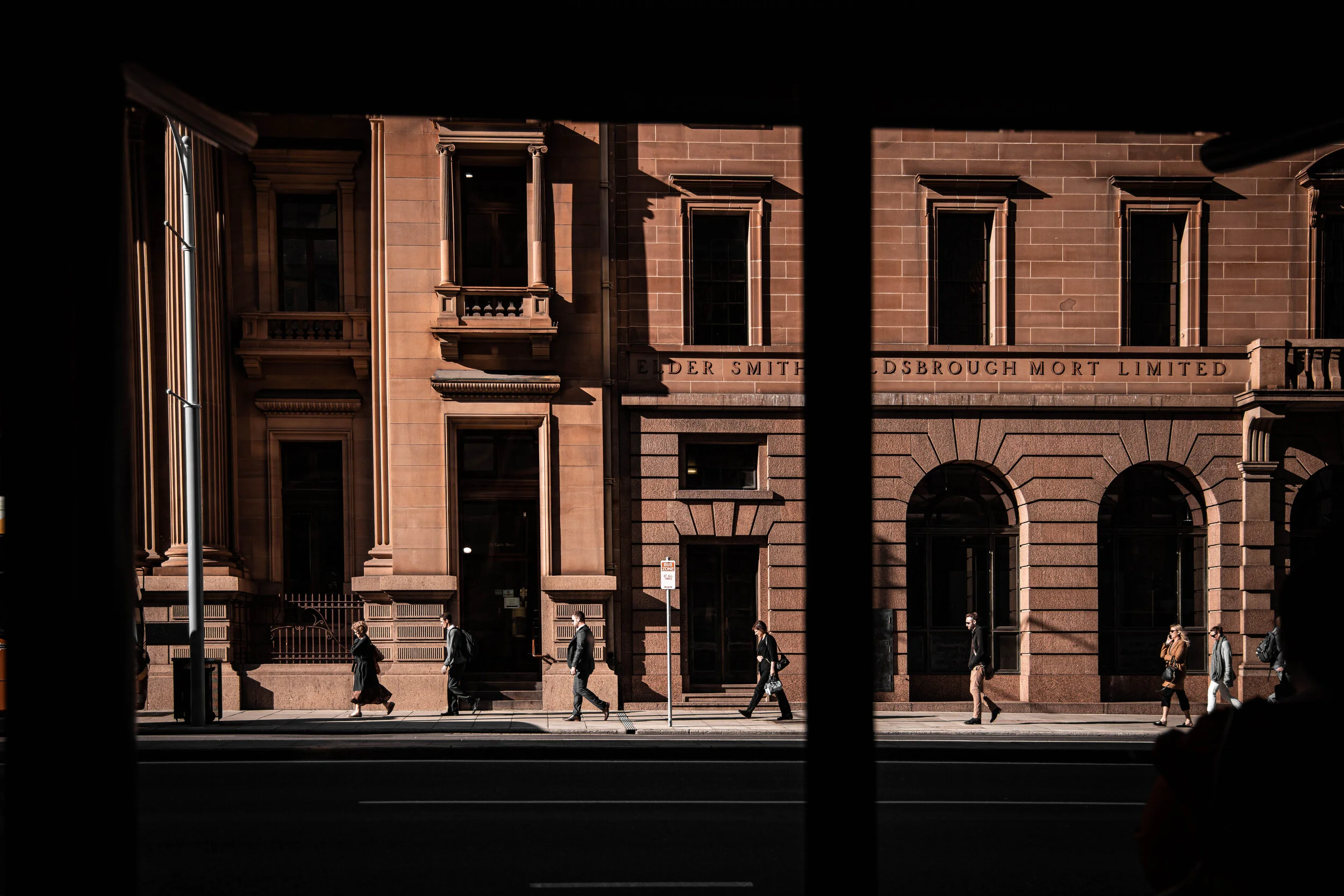 The victorian brick wall looks so much better with people in the frame, right?