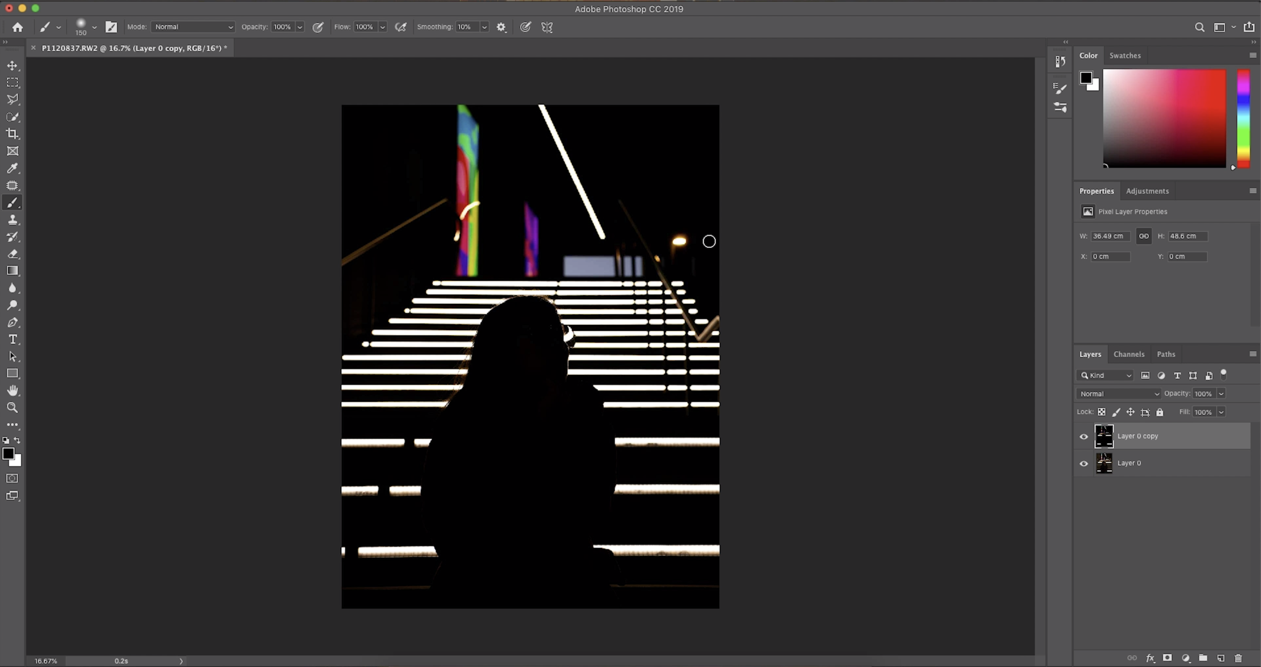 Upon doing that, you’ll see that this effect will be created on your photo.