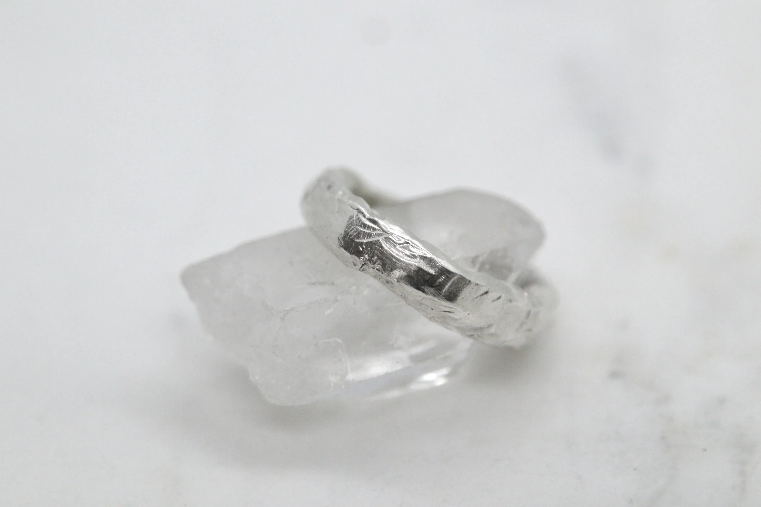 Gorgeous chunky Sterling Silver Organic Form Ring/ Wedding Ring