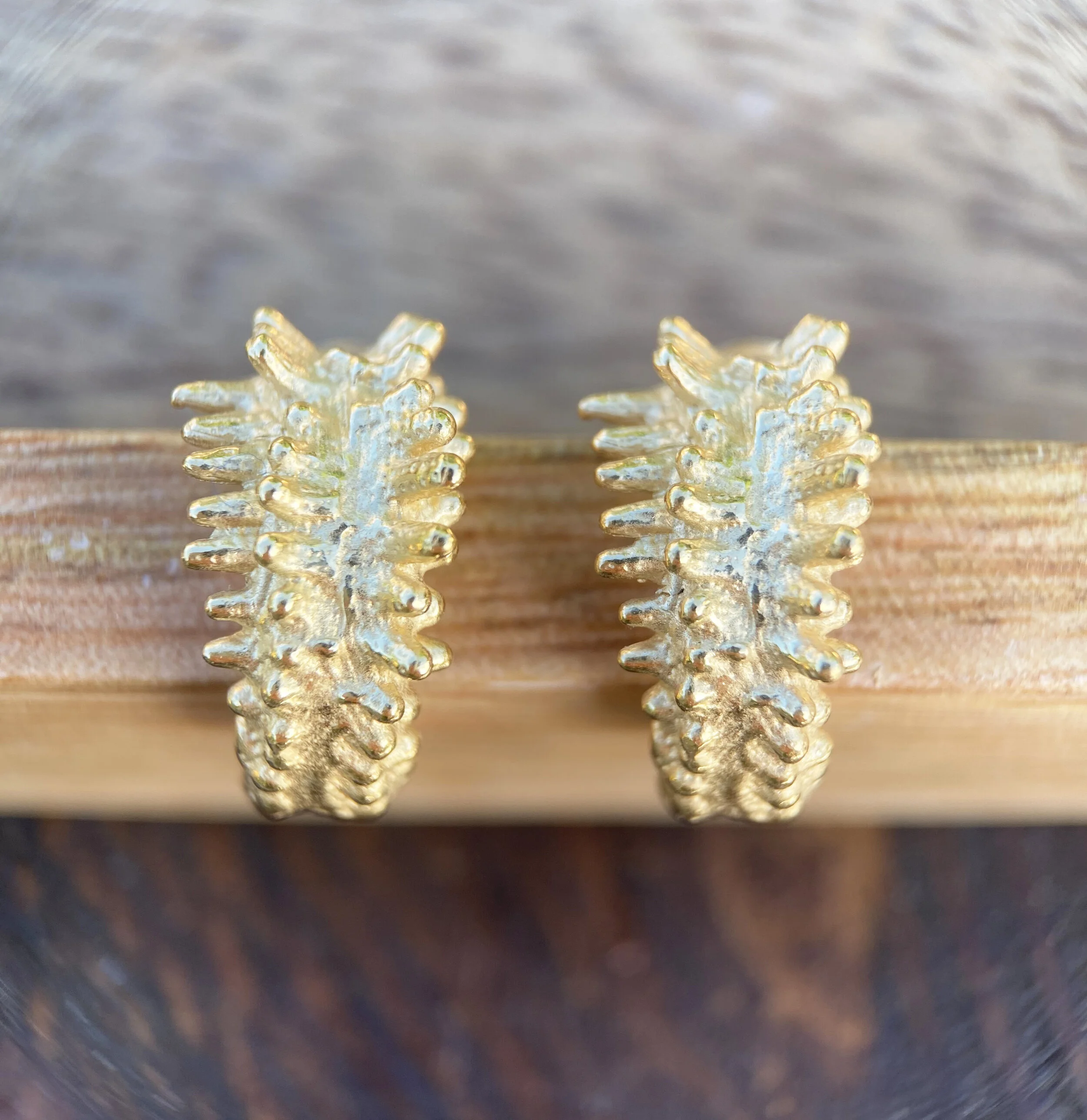 Labyrinth Jewellery - Spine Earring - GP 1.JPG