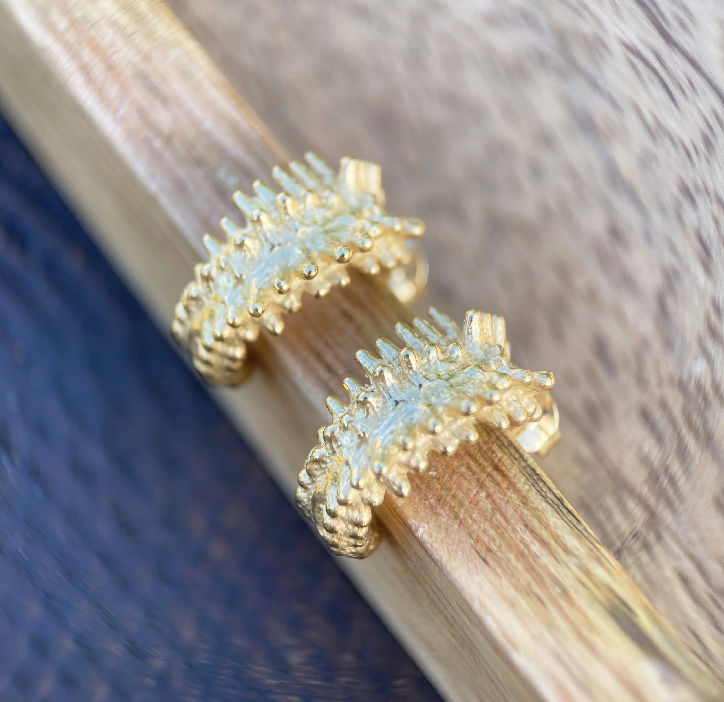 Labyrinth Jewellery - Spine Earring - GP 2.JPG