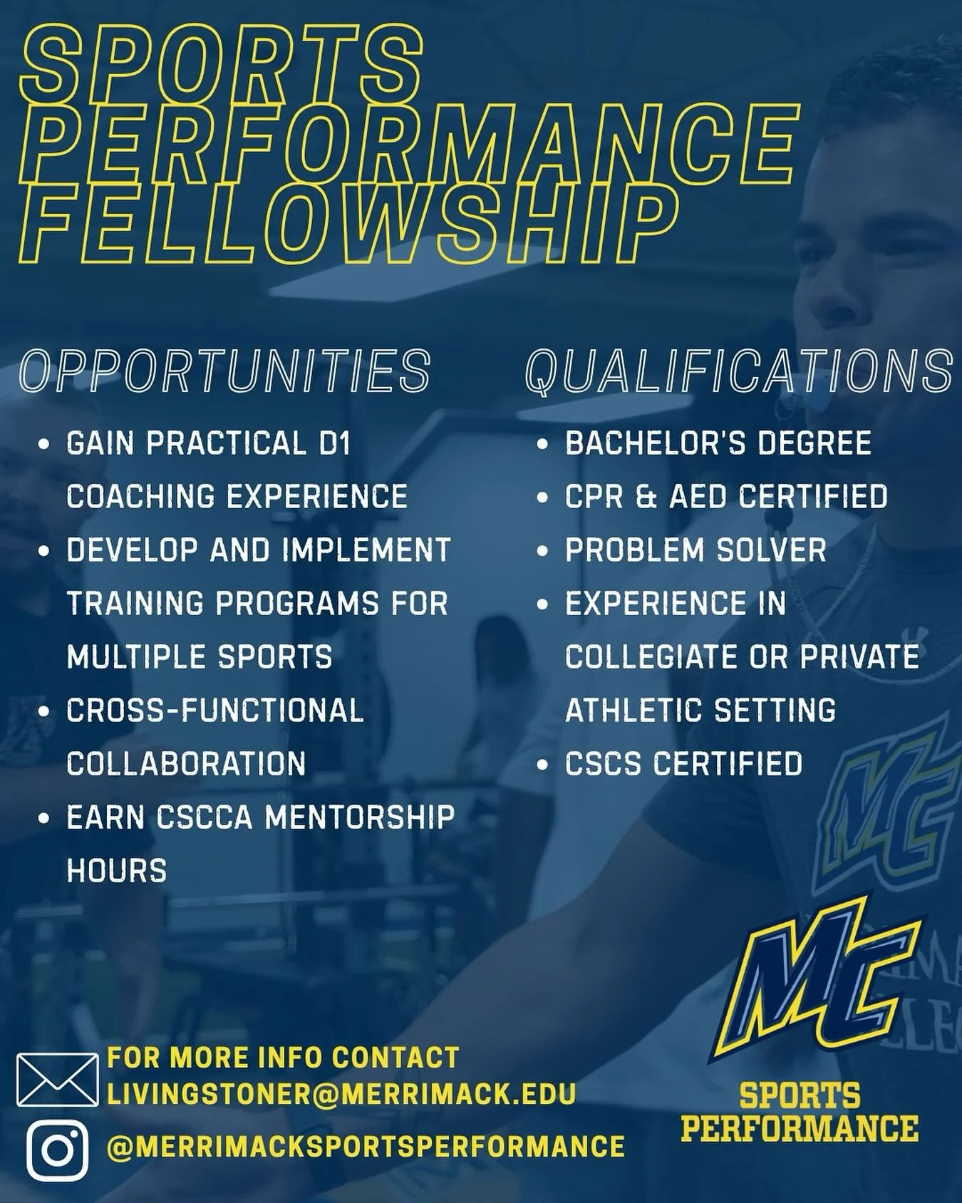 Looking for our next group of rockstars. Now recruiting graduate fellows for 26/27.

Connect with me to learn more.

@csccaofficial @recepoulin @blaisdellbuilt