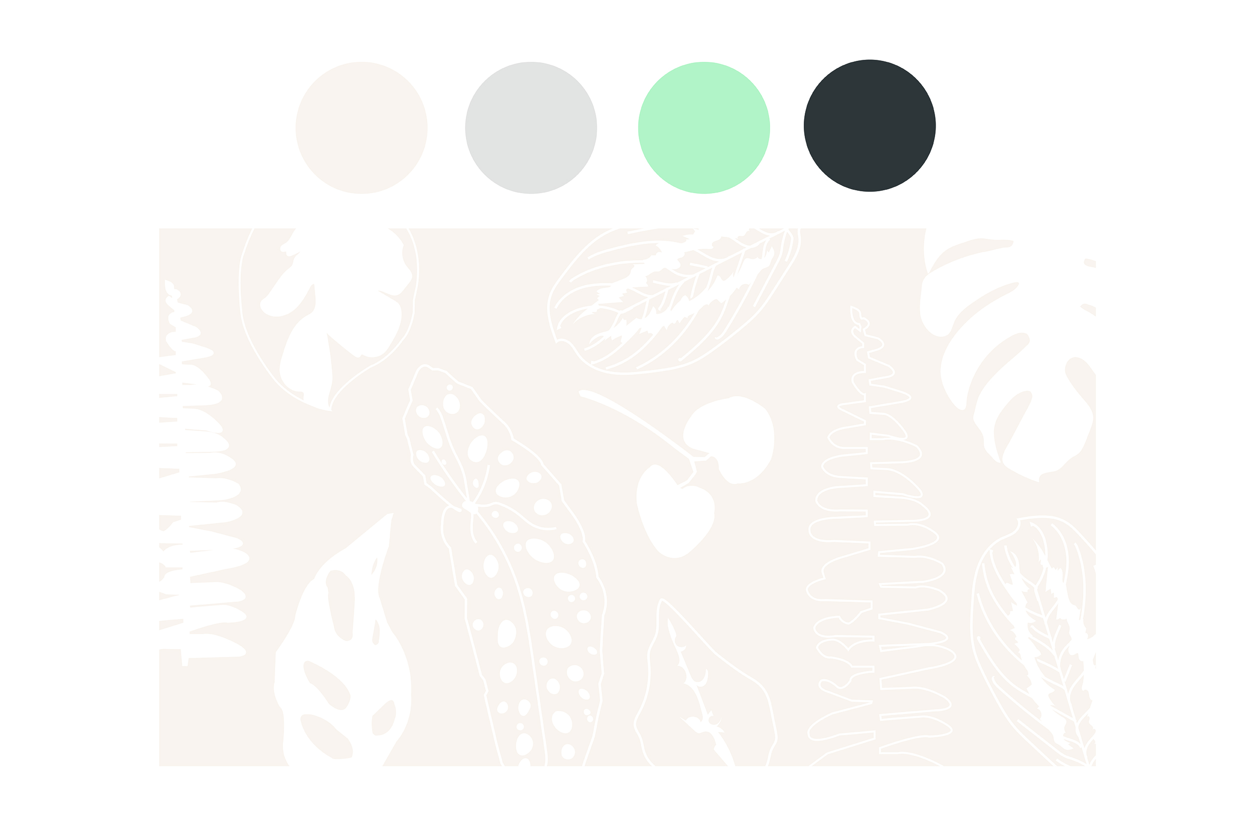 I designed a pattern, colors, fonts, and business cards to carry the branding identity across social media, email campaigns & print.