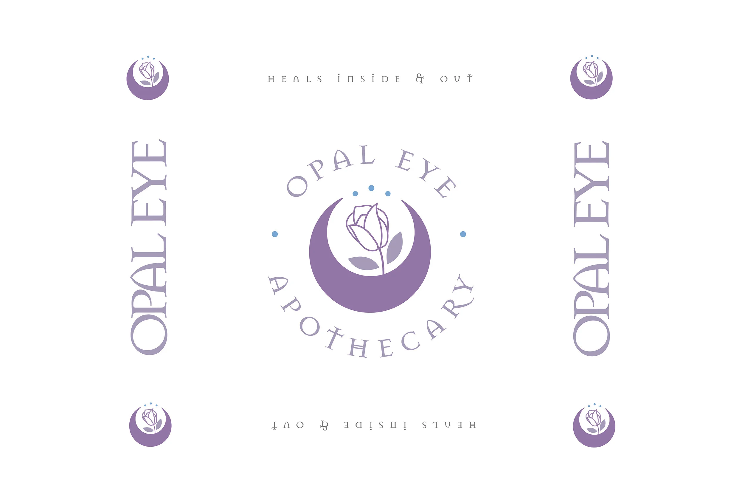 Opal Eye Apothecary is an herbal beauty brand. I did their logo &amp; package design. The logo was printed in iridescent foil on the packaging. 