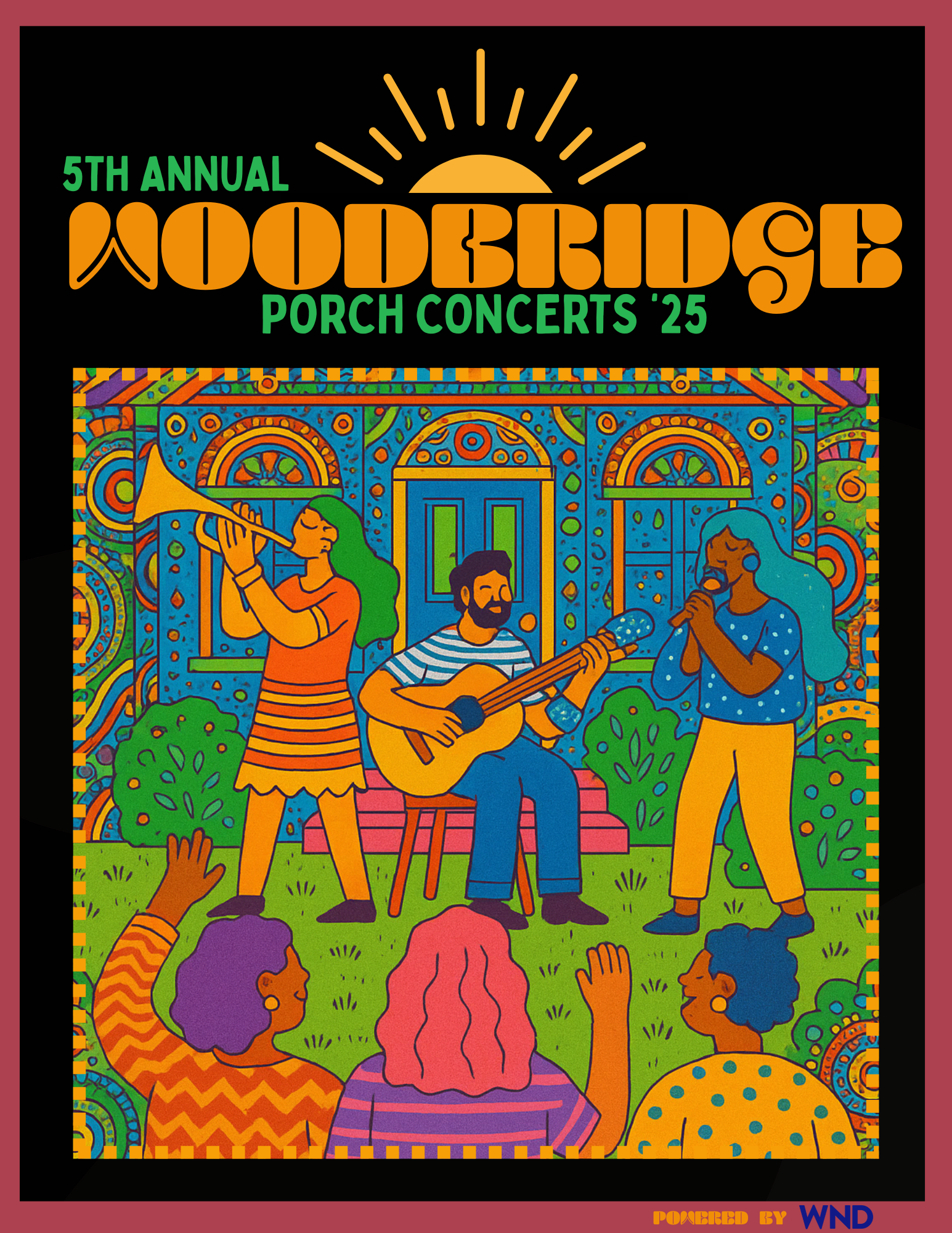 2025 Woodbridge Porch Concerts Poster