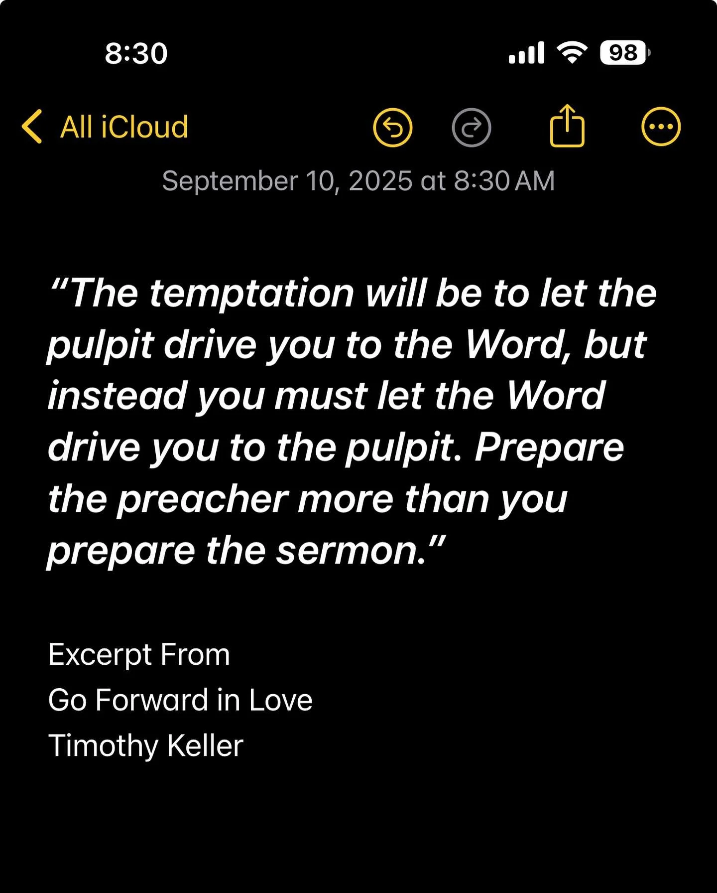 Our prayer for you today is that your motivation in preparation and preaching would be birthed in the quiet place as your own heart falls more in love with Jesus! This is our message: &ldquo;Look at how Christ is so much grander and more wonderful th
