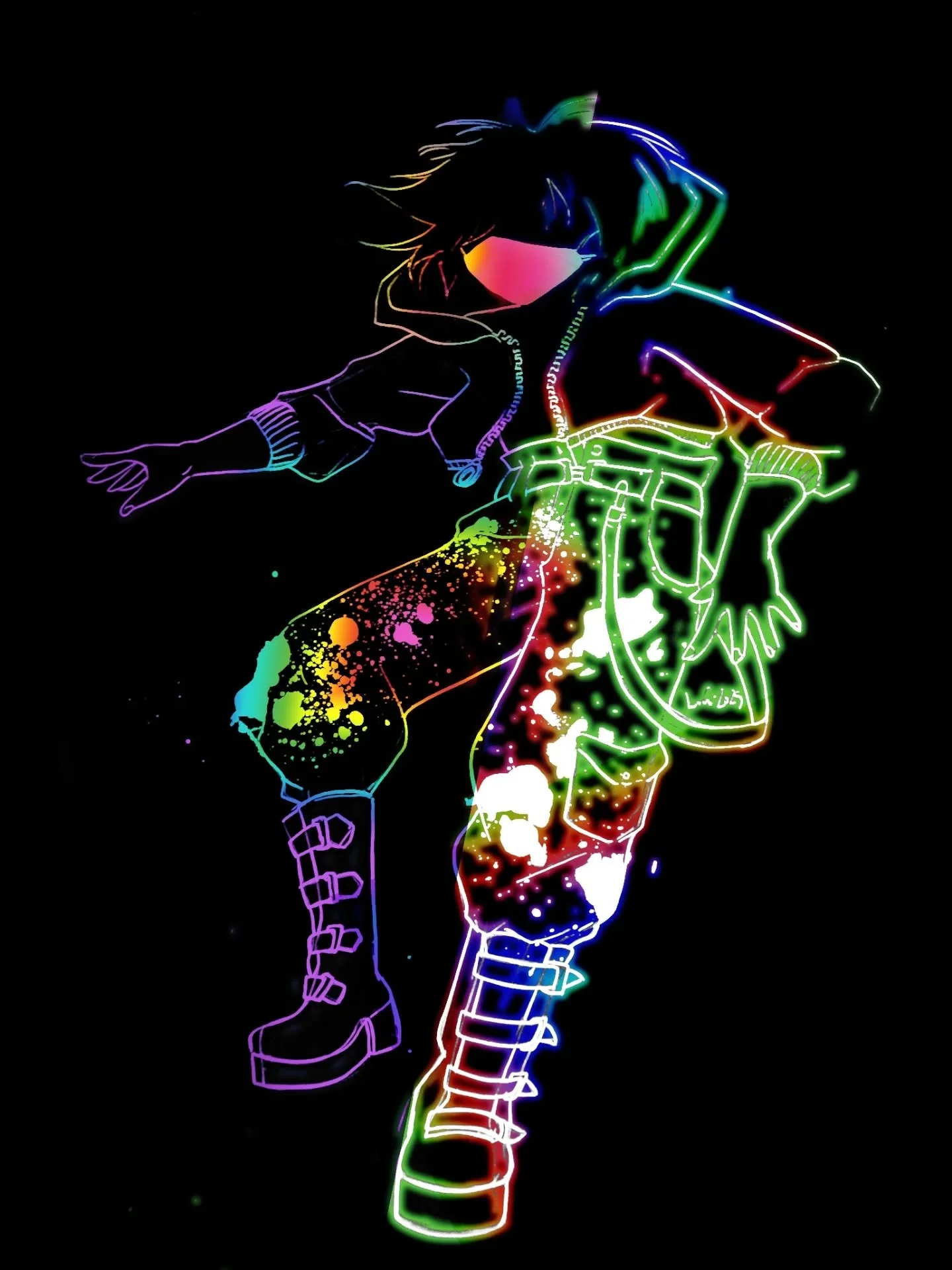 Whose coming out to play next week? 
We just got back from a month in Spain, still adjusting back to the cold weather.
Theres a full making-of video for this piece up on my youtube now. 
#rainbowonblack #dansemacabreglasgow #scotgoth #goingoutcomingo