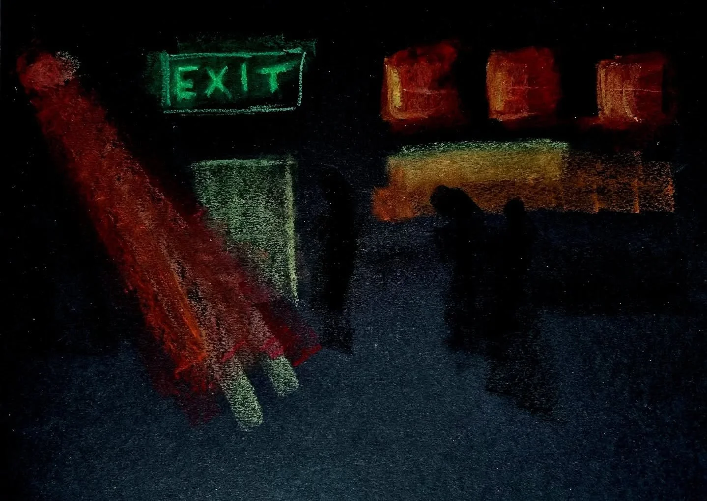 @the_berkeley_suite in uv oil pastel on paper.