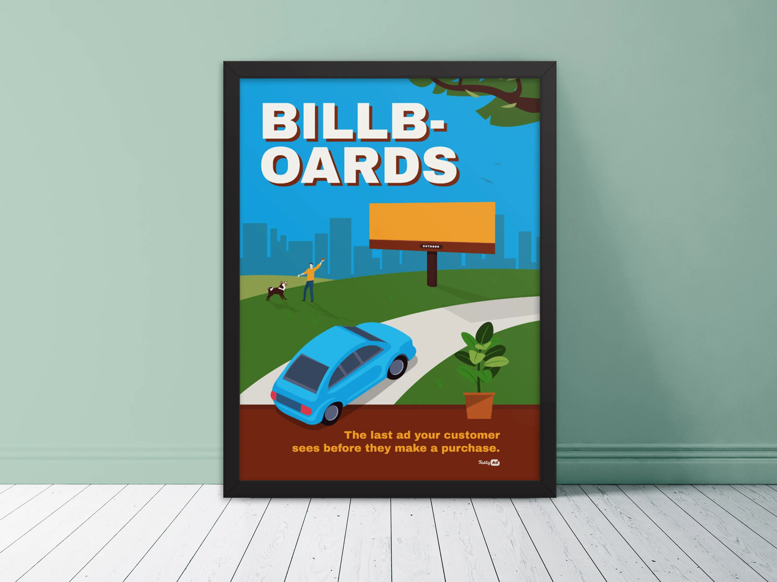 18x24 Framed Billboard Art Poster