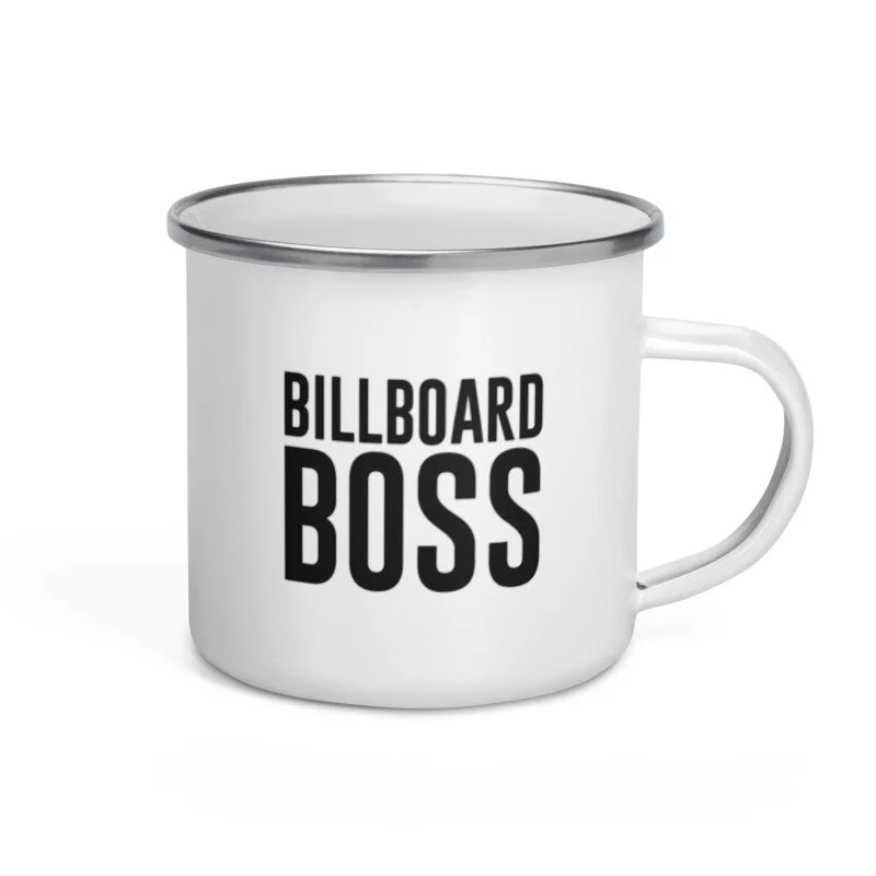 Billboard Boss Enamel Mug