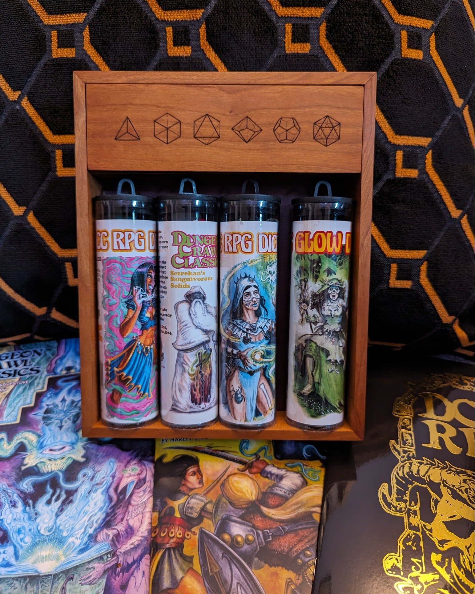 Some great photos from @drfeelgoodesq of the magnetic dice tray and vault out in the wild during his #dungeoncrawlclassics game. It's good to see things finished up on the bench but I love seeing them getting actual play in peoples games! 🎲 Brillian