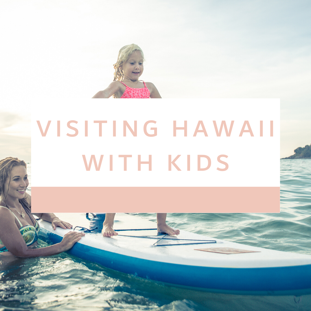 Visiting Hawaii with Kids-Kid on surf board