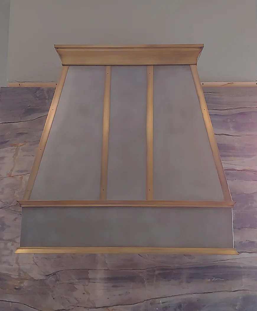 Zinc with copper trim