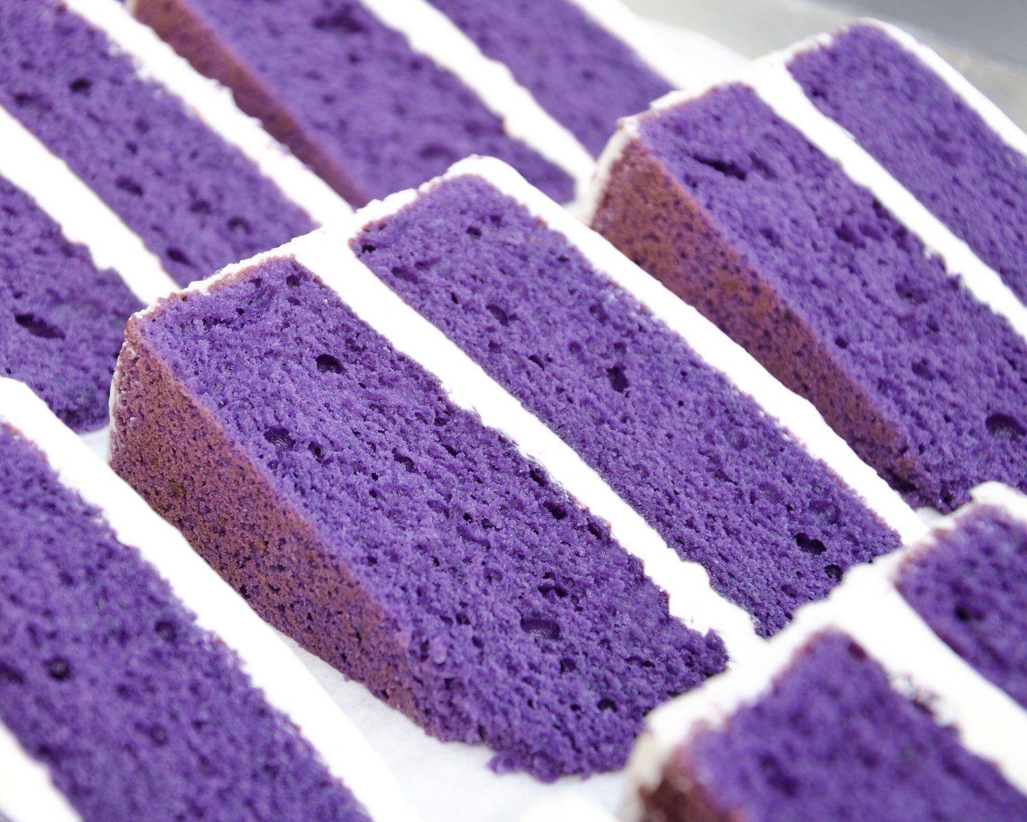 Ube Cake Slice — Rose Ave Bakery