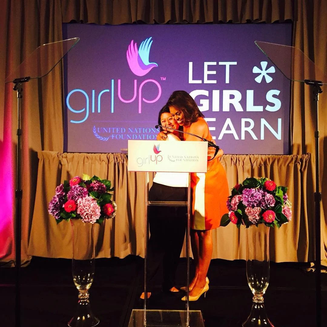 Rocío Ortega Introduces First Lady Michelle Obama at the Girl Up Leadership Summit
