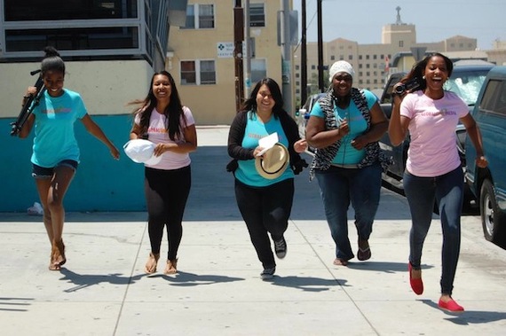 GlobalGirls of Los Angeles during their summer media training academy. Photo courtesy of GlobalGirl Media